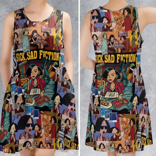 Casual Sleeveless Dress - 7VPHSDKK