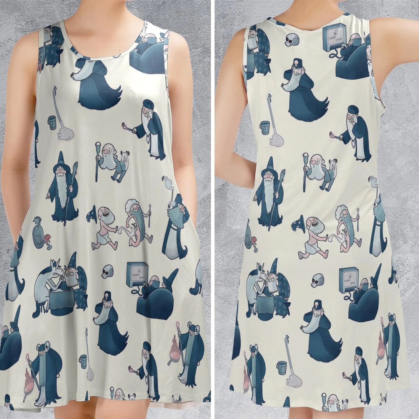 Casual Sleeveless Dress - CZFXVVN2