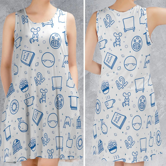 Casual Sleeveless Dress - DC2YS6E3