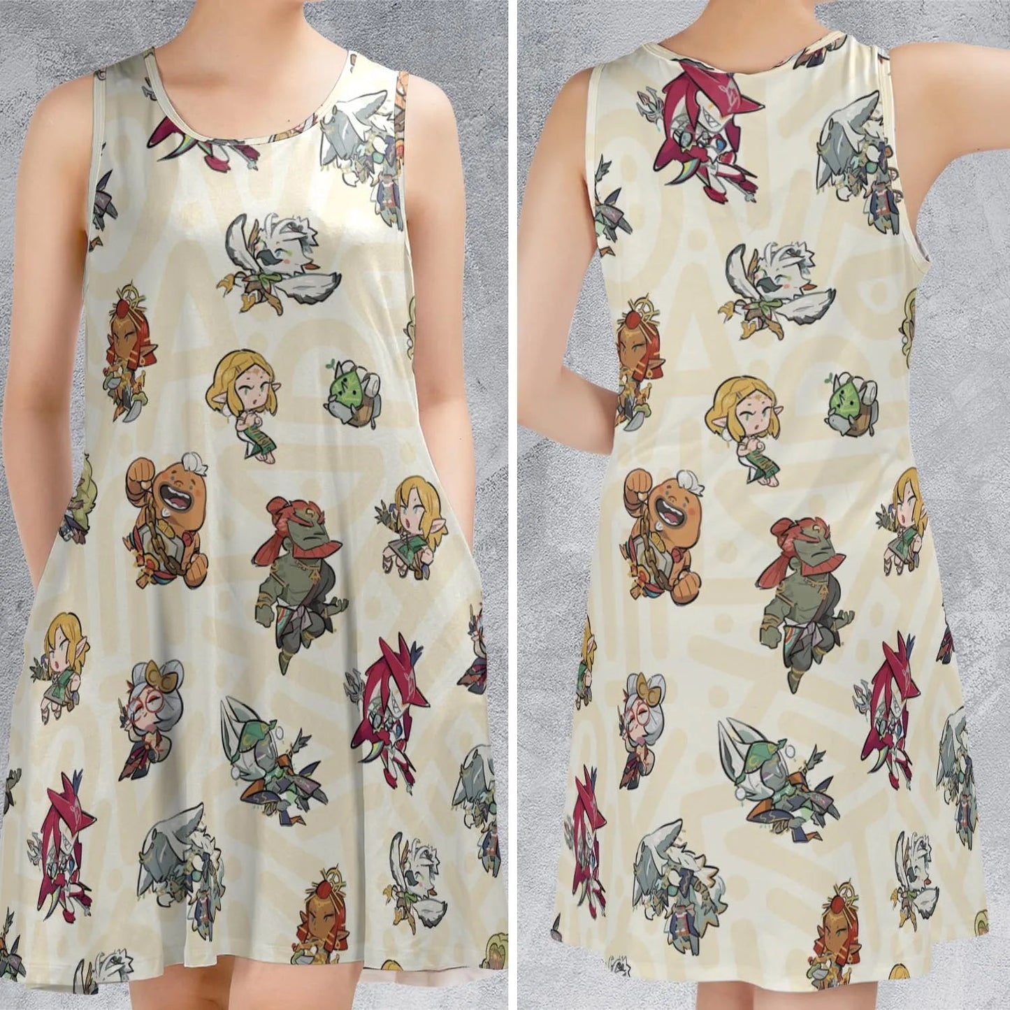 Casual Sleeveless Dress - 53NHG41Y
