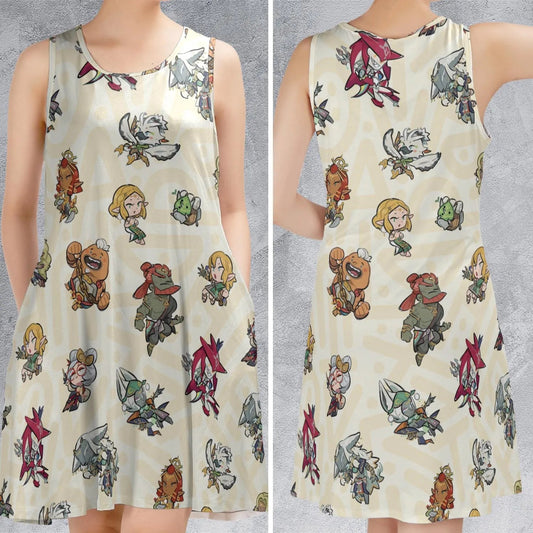 Casual Sleeveless Dress - 53NHG41Y