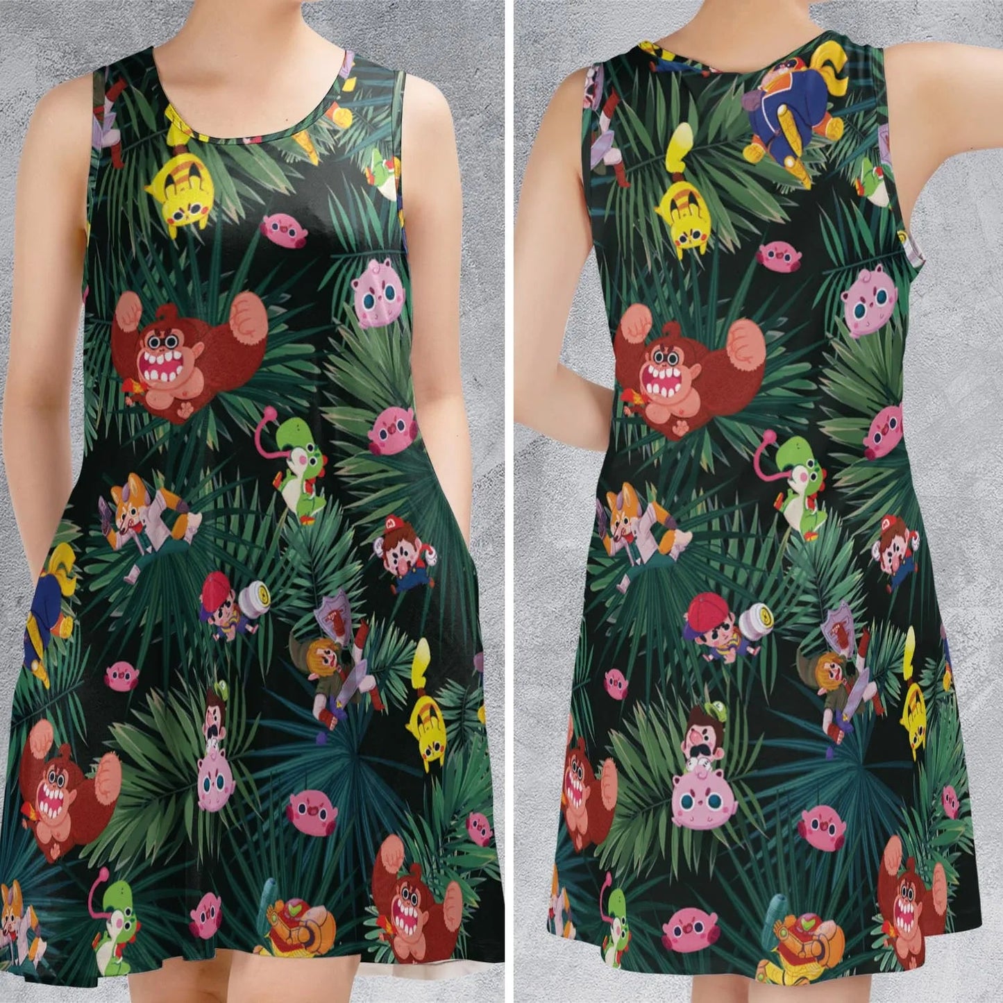Casual Sleeveless Dress - RA9NPTD6