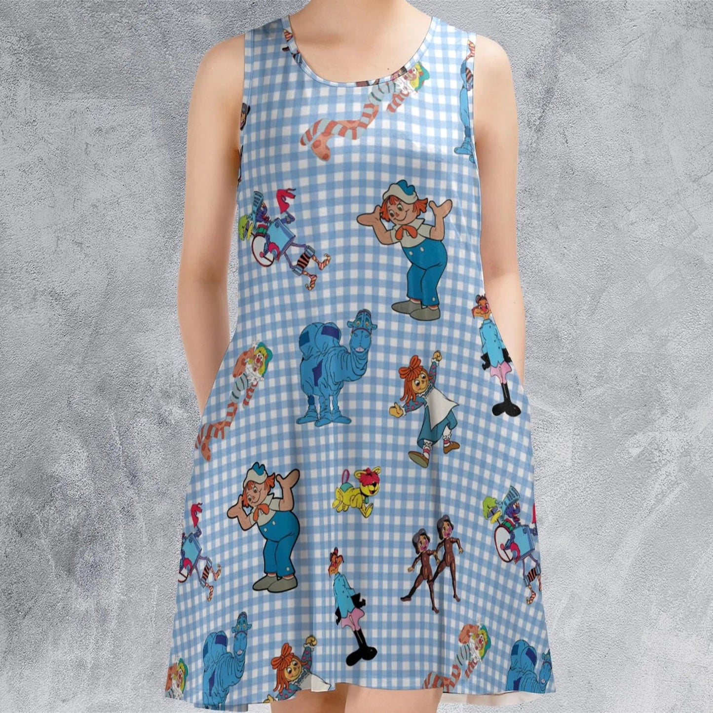 Casual Sleeveless Dress - 7U24TFCD