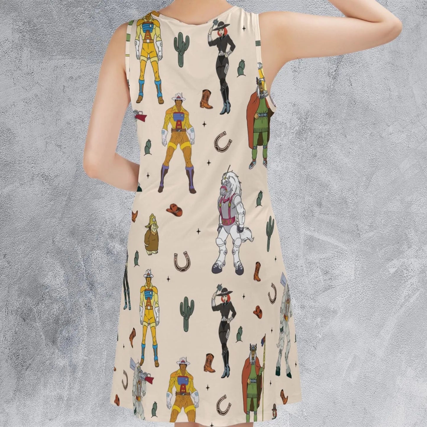 Casual Sleeveless Dress - CHPNG61D