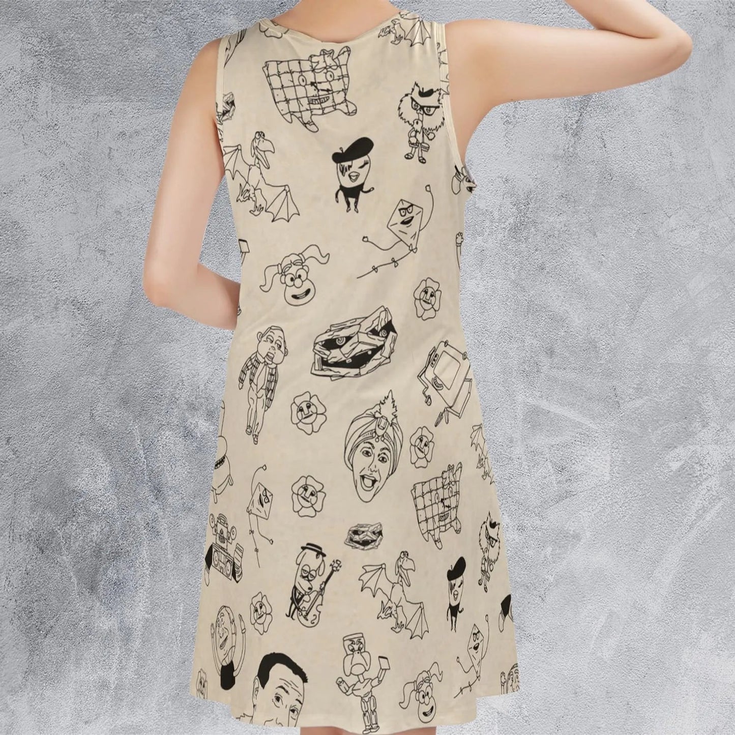Casual Sleeveless Dress - LXWZ7B91