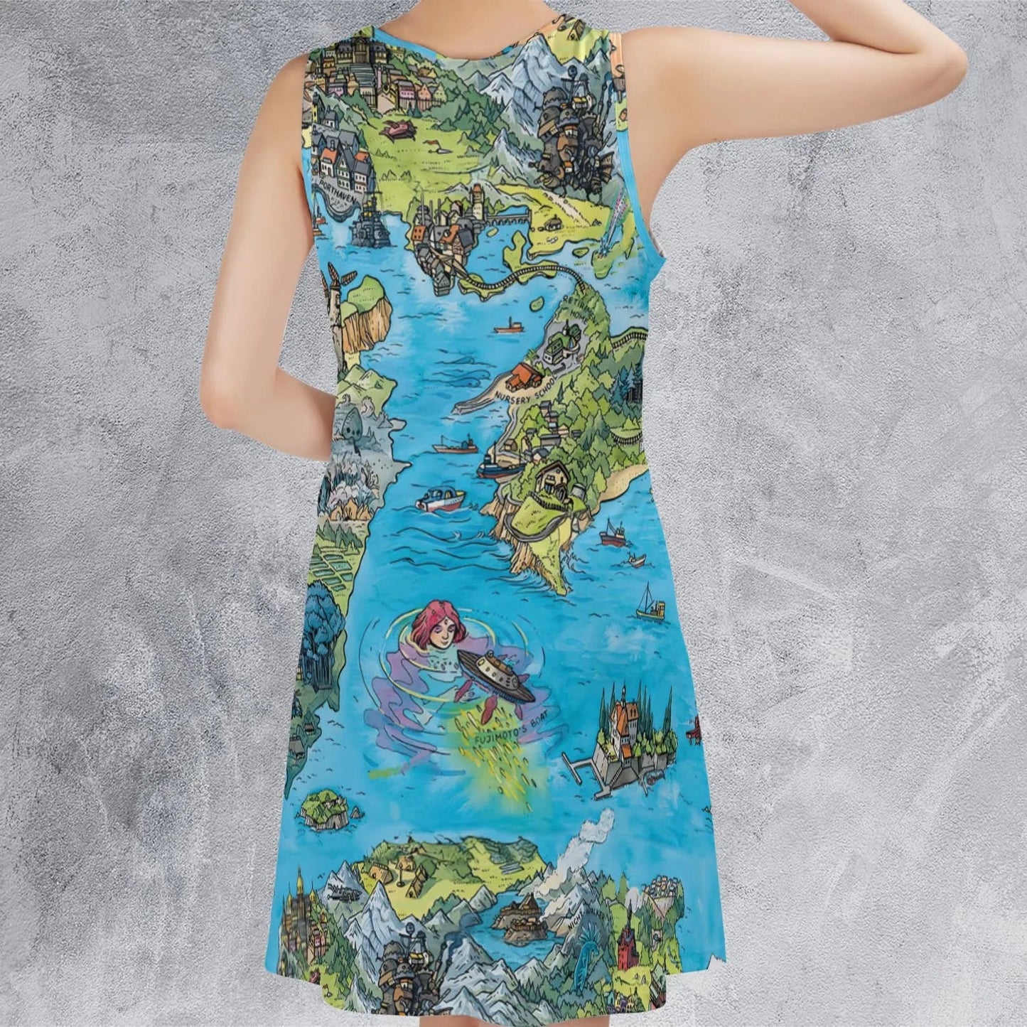 Casual Sleeveless Dress - H3YALPN3