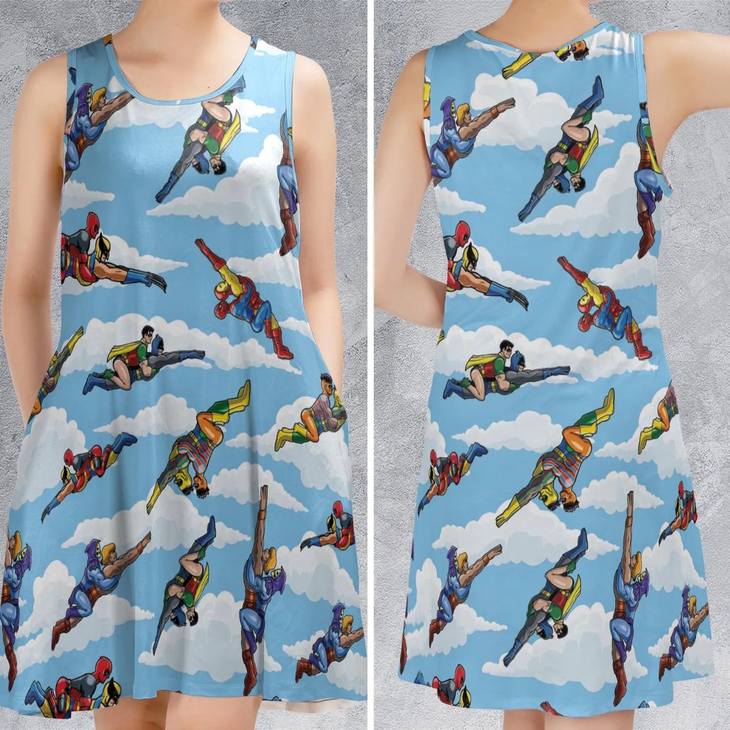 Casual Sleeveless Dress - KX6M1Q6V