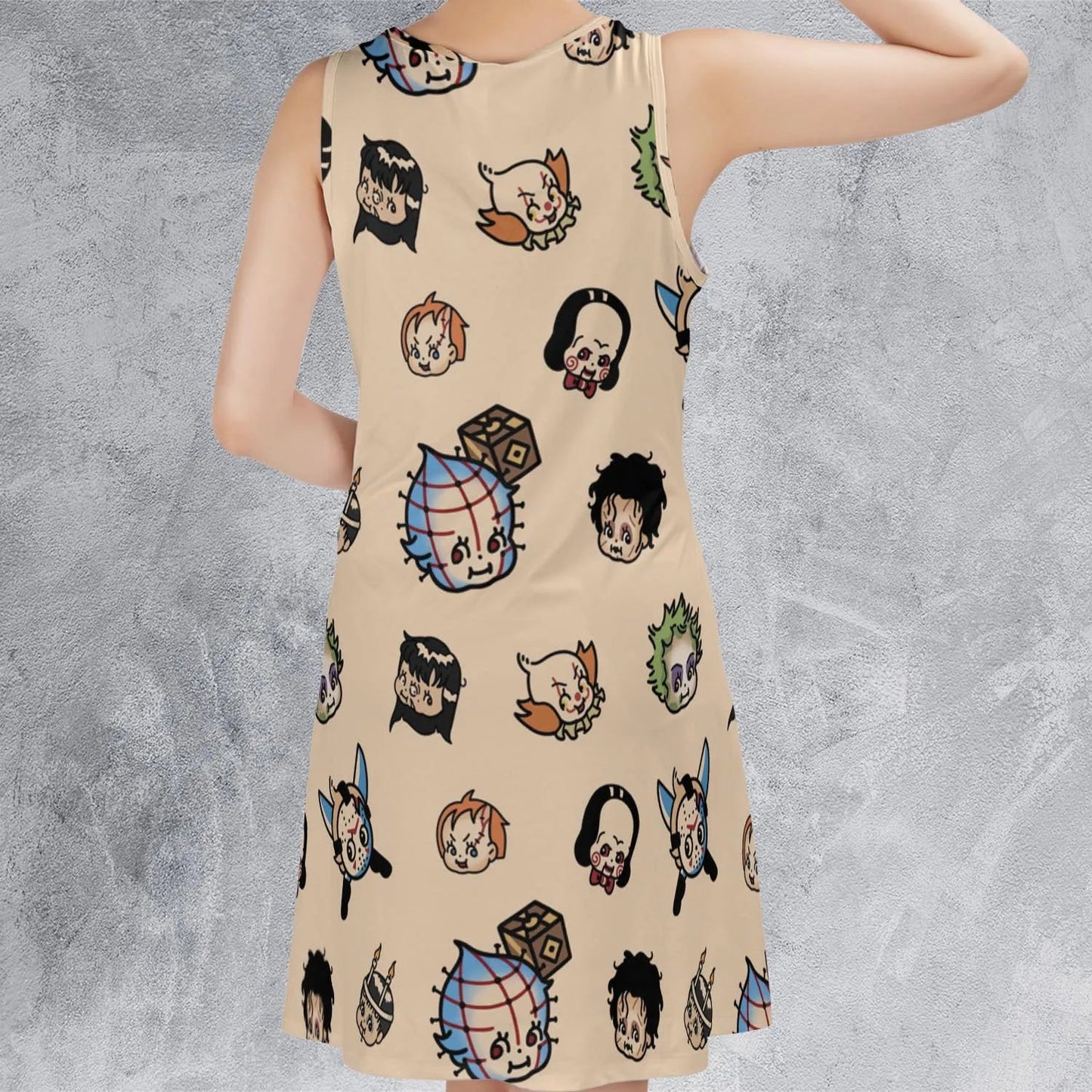 Casual Sleeveless Dress - CHQJGN5W