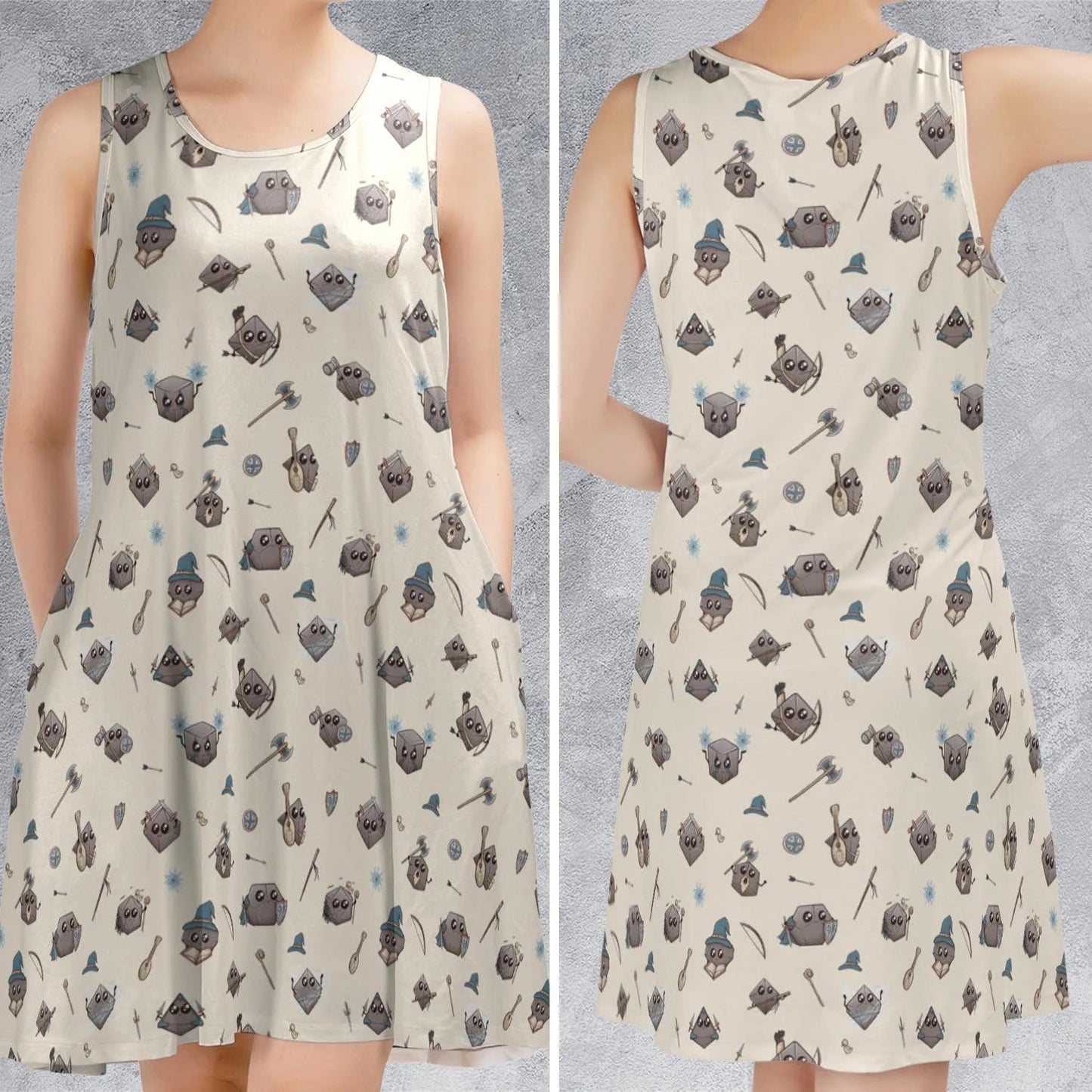 Casual Sleeveless Dress - 8RFECUKV
