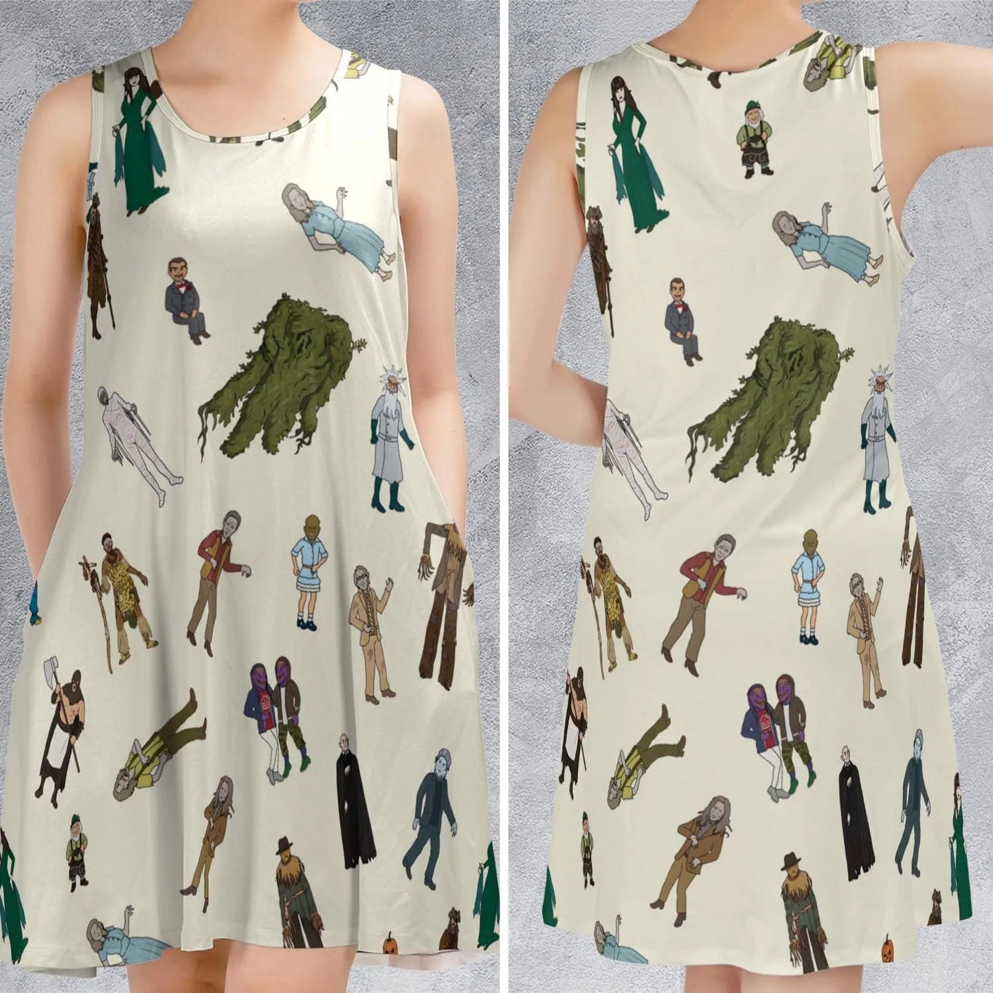 Casual Sleeveless Dress - 9UB8KQ29