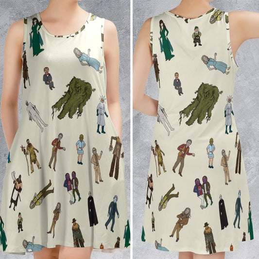 Casual Sleeveless Dress - 9UB8KQ29