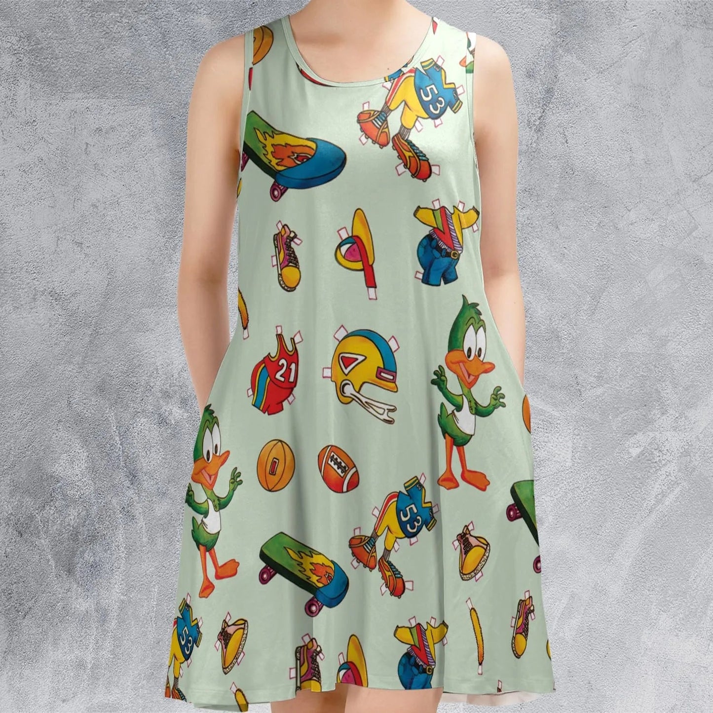 Casual Sleeveless Dress - BECNCZT4