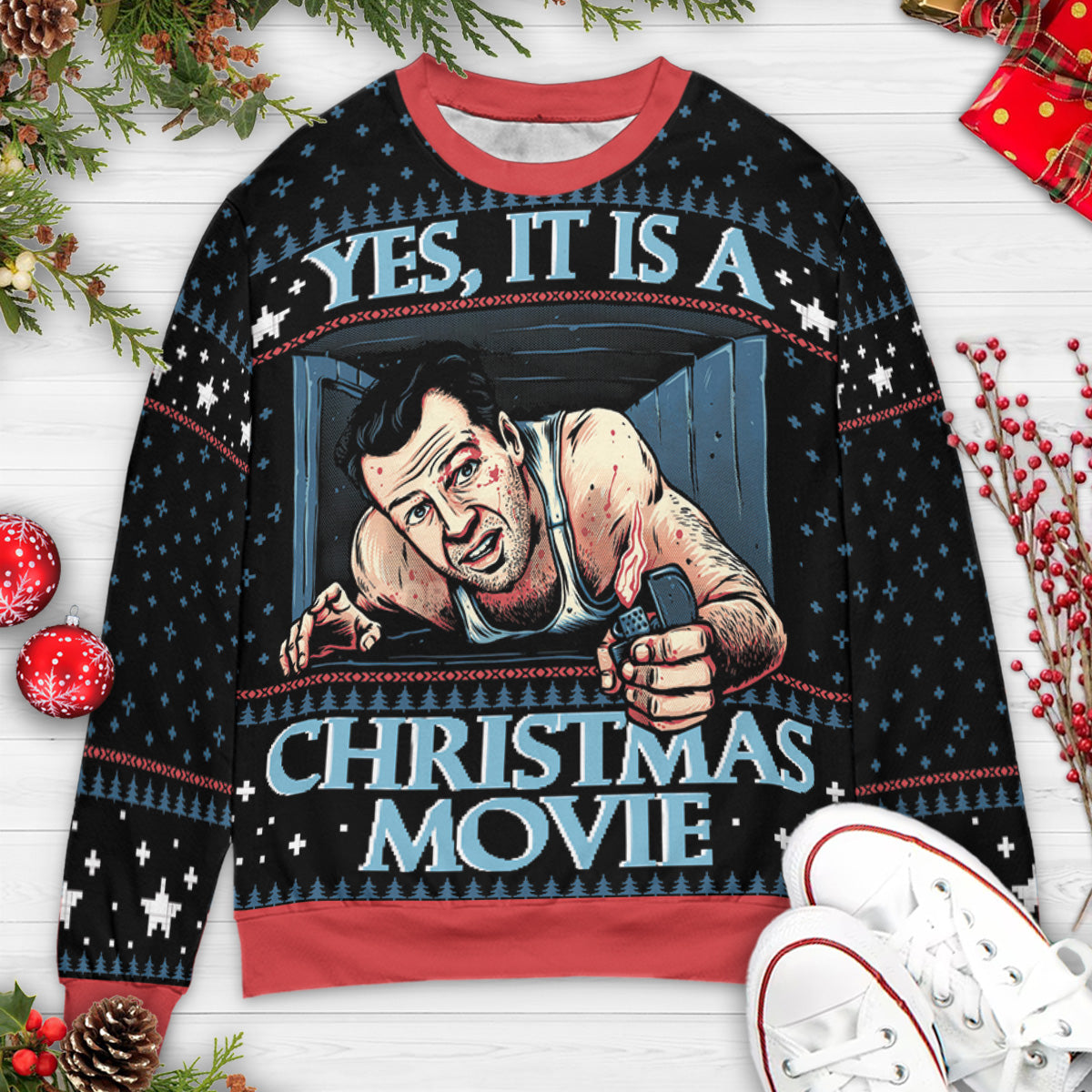 Ugly Christmas Sweatshirt - HQNKK2TS