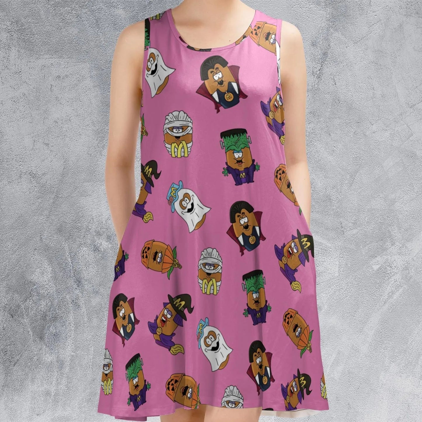 Casual Sleeveless Dress - QDL9TQS2