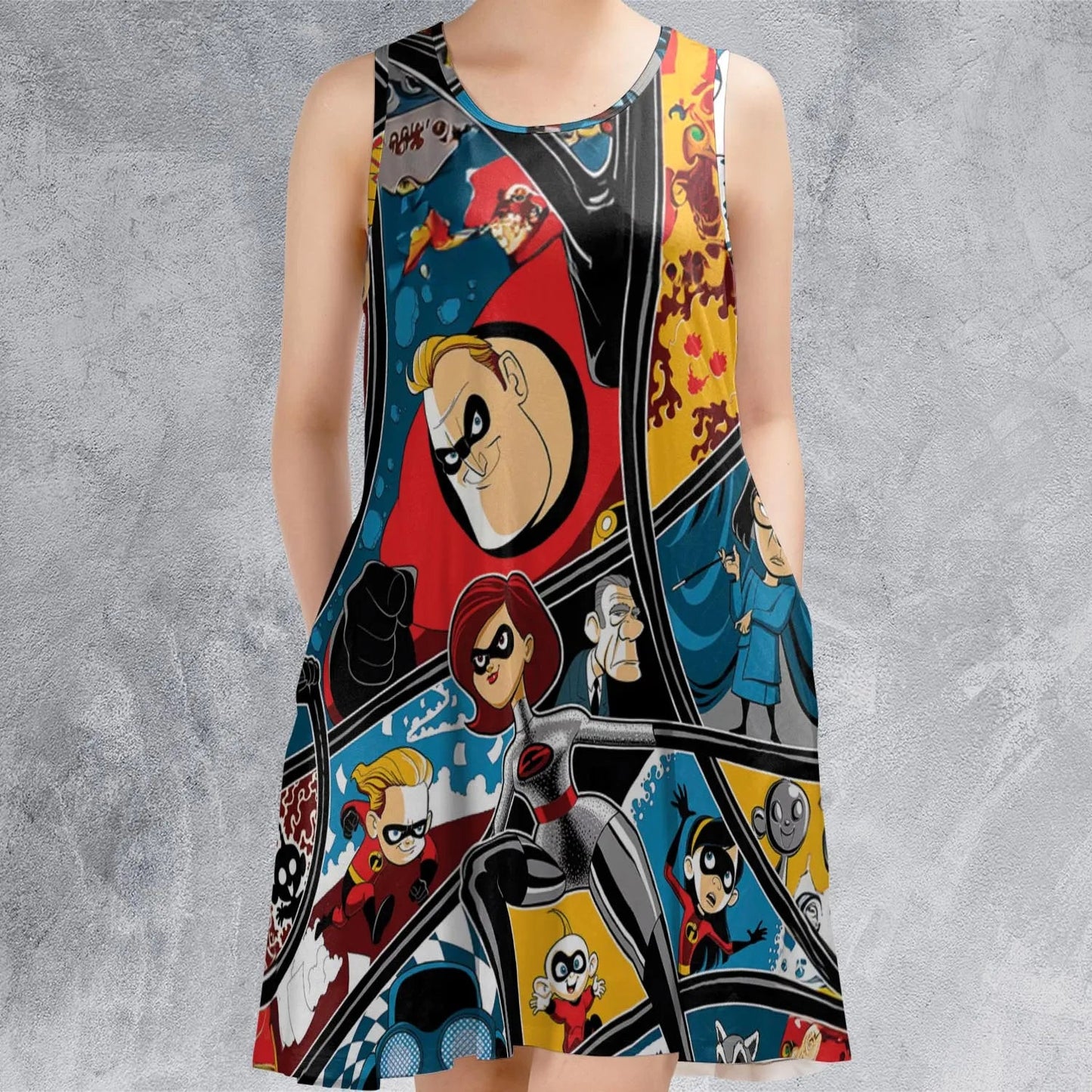 Casual Sleeveless Dress - WNJJ1K9K