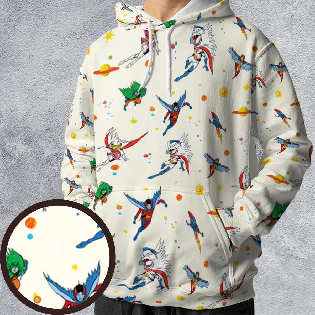 Full Print Hoodie - AUZVXYUK