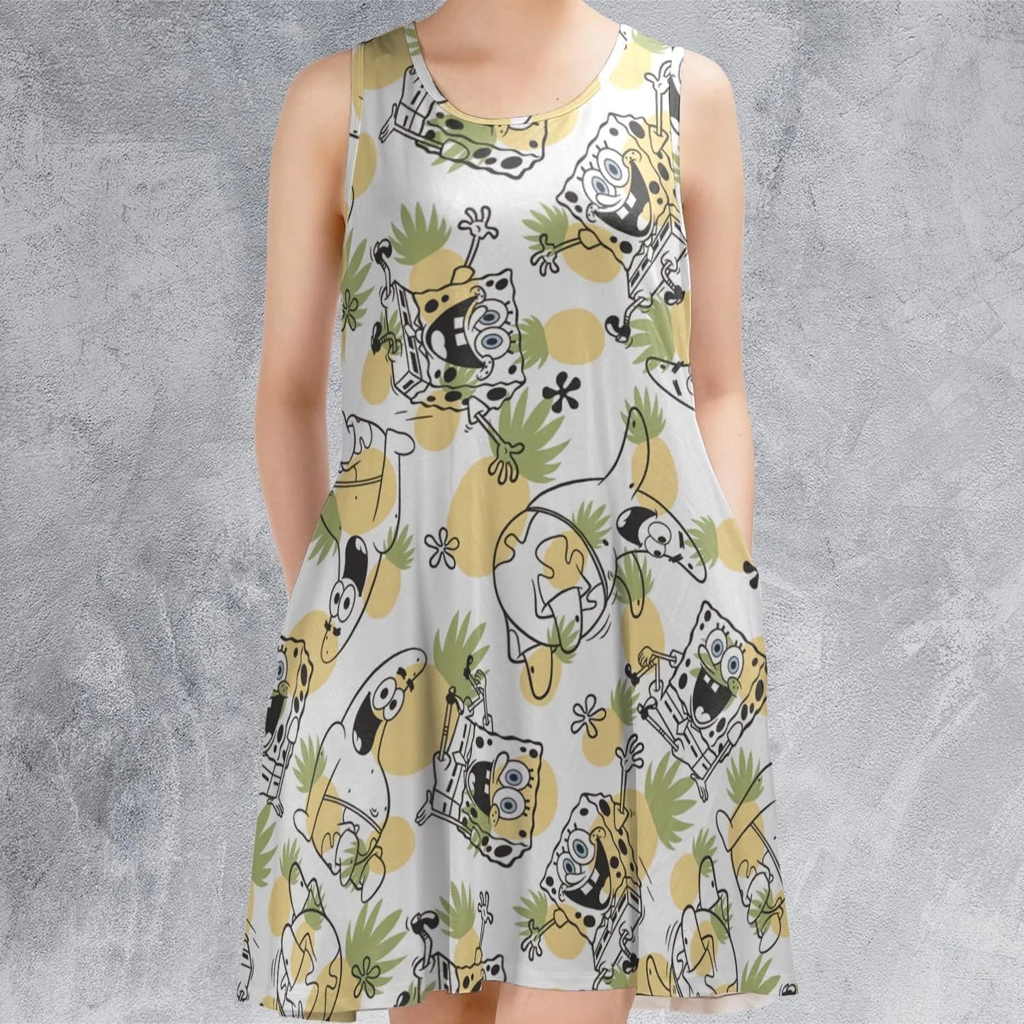 Casual Sleeveless Dress - W5SDY52X