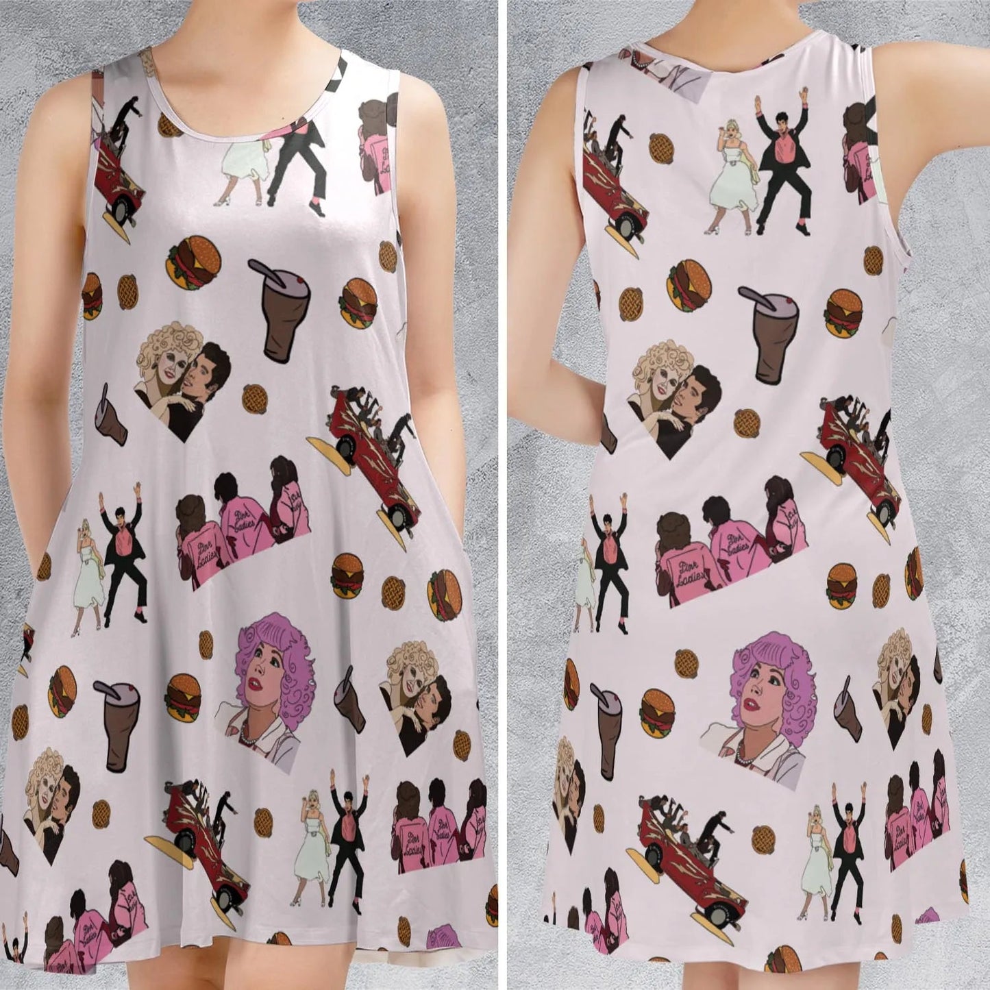 Casual Sleeveless Dress - UQZ3WXTE