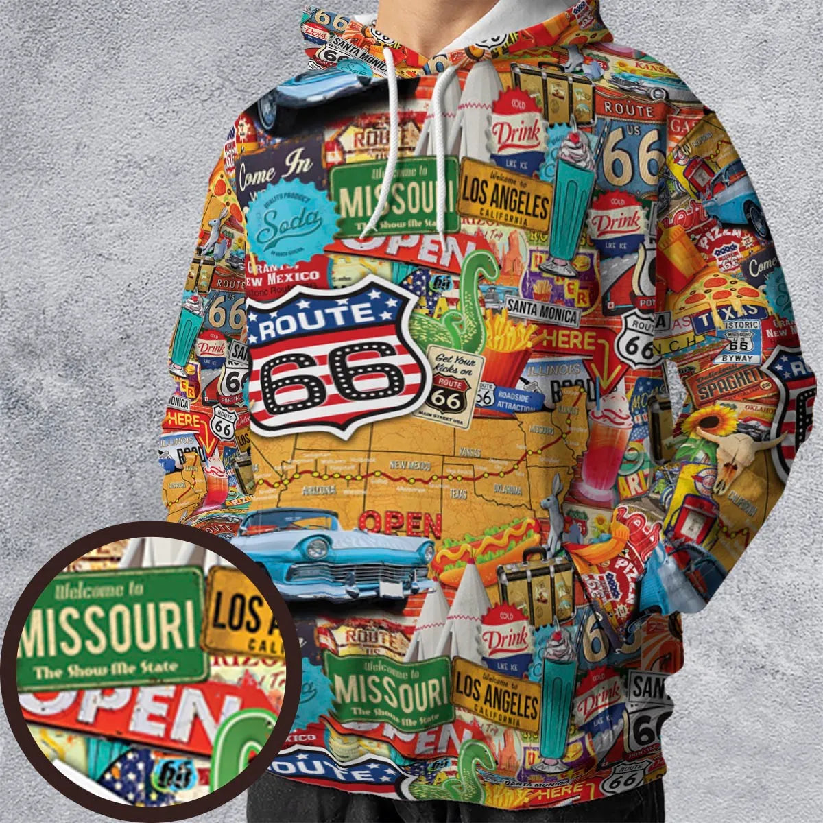 Full Print Hoodie - H2SDCQ7J