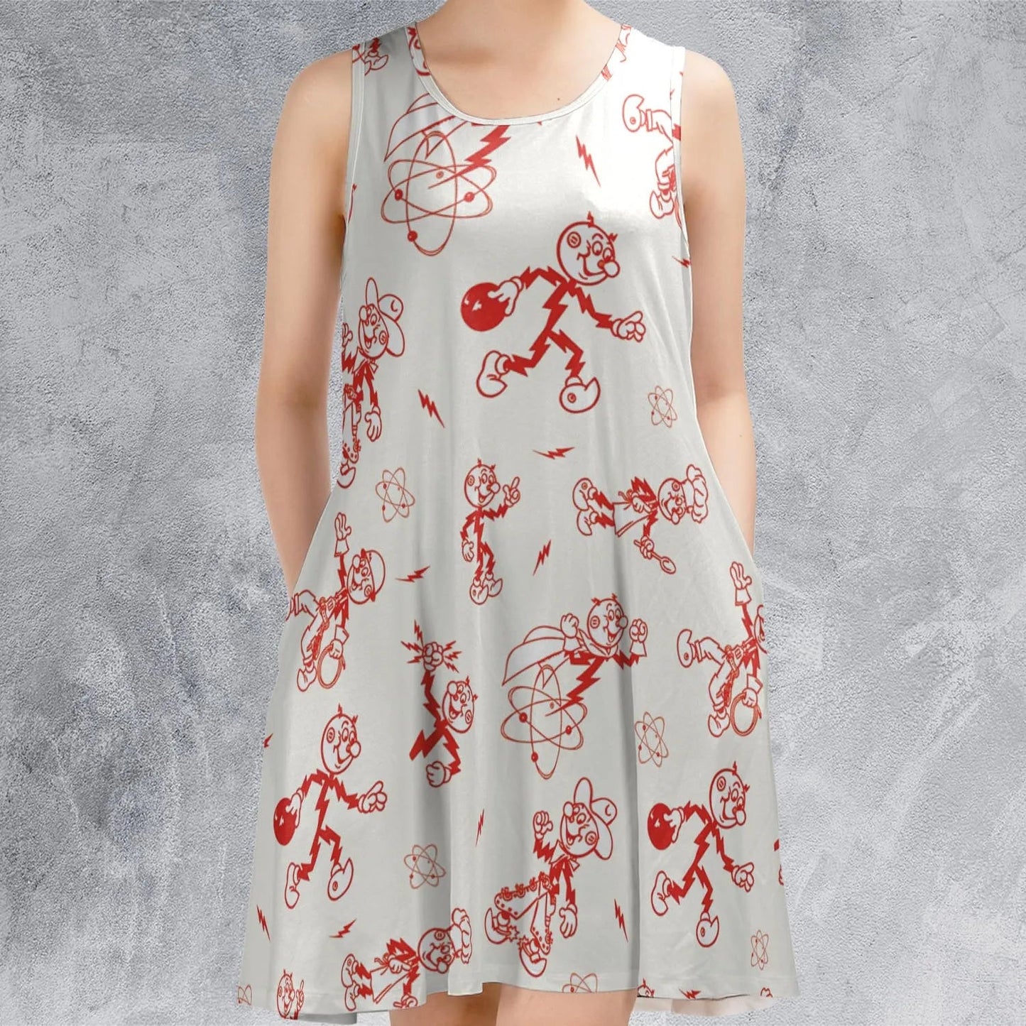 Casual Sleeveless Dress - 3JQJV95C