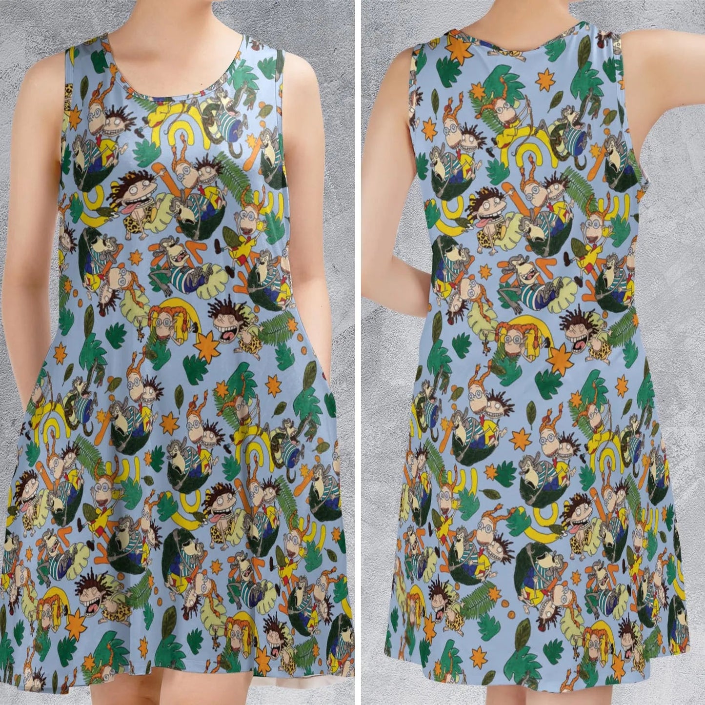Casual Sleeveless Dress - UKSMBZ1X