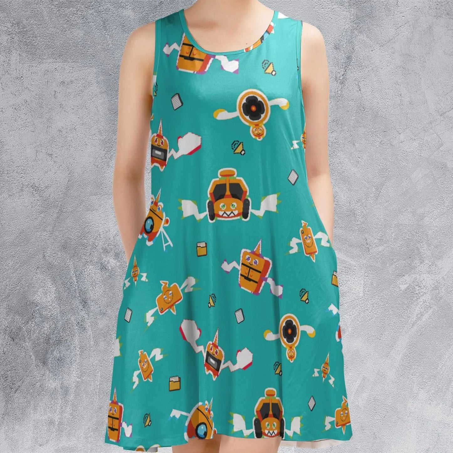 Casual Sleeveless Dress - TTTTDSVH