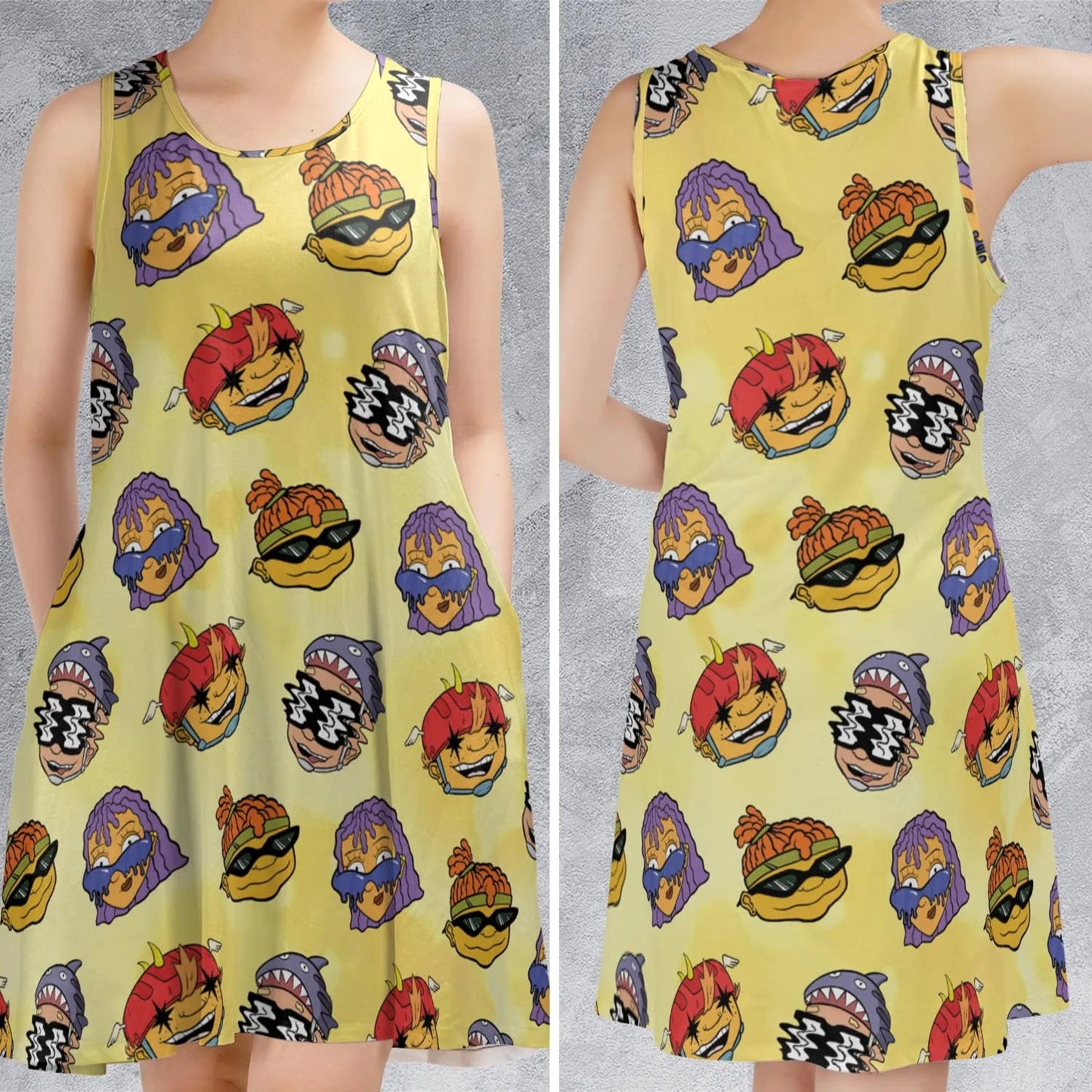 Casual Sleeveless Dress - MWVWUT4Y