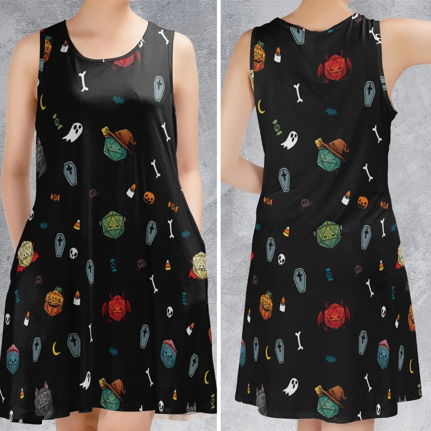 Casual Sleeveless Dress - 6YLR9SL1