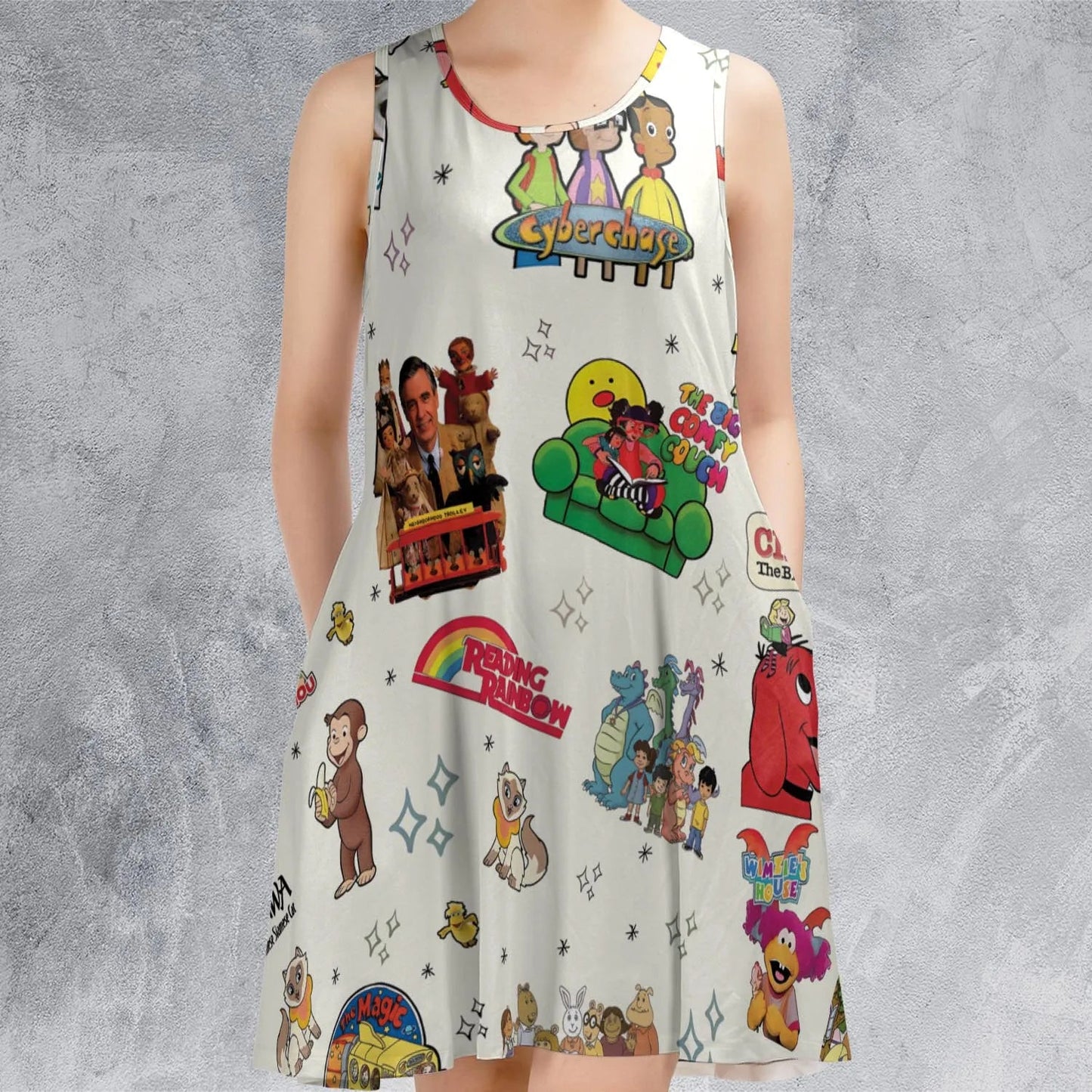 Casual Sleeveless Dress - JEU1E9AP