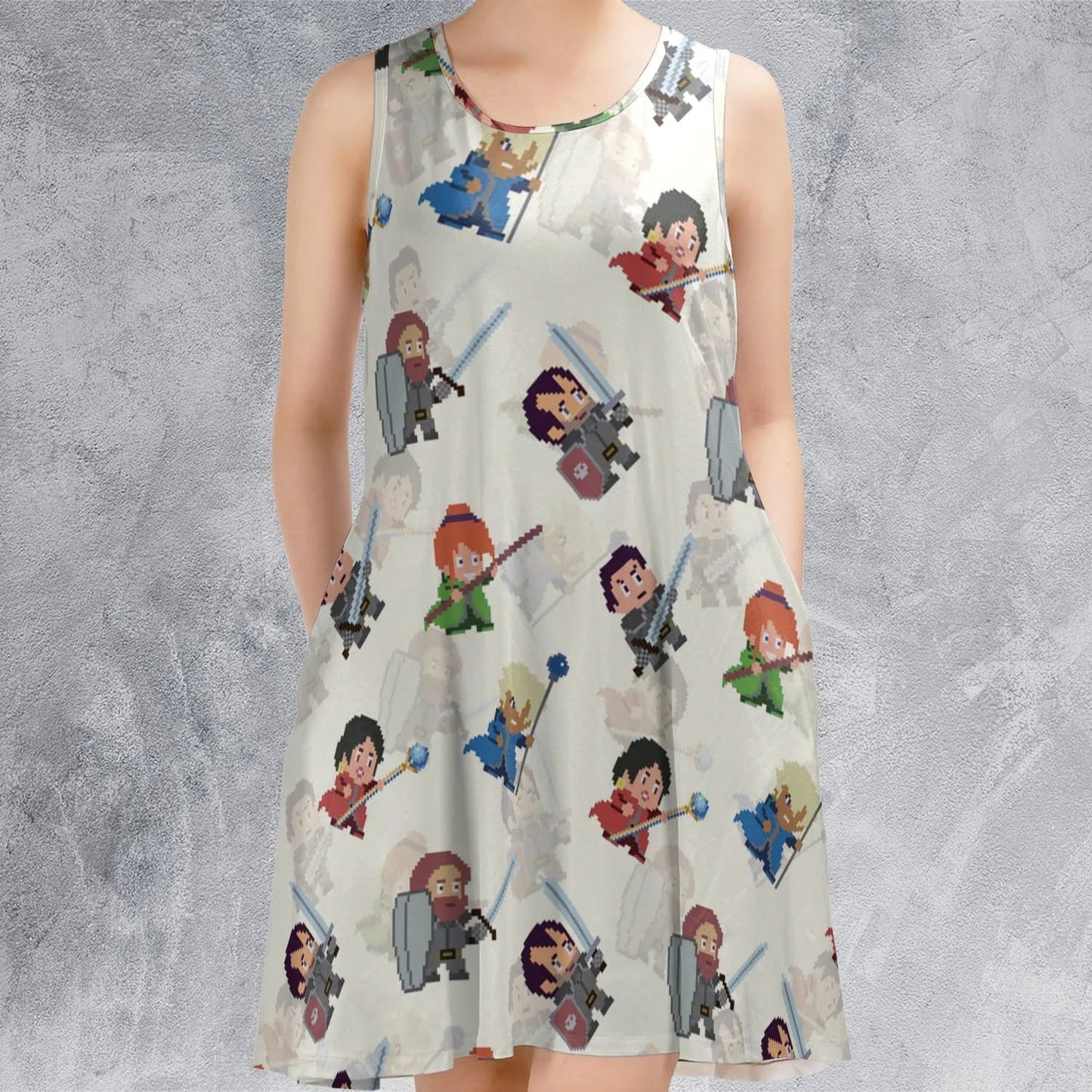 Casual Sleeveless Dress - PCAKDHQR