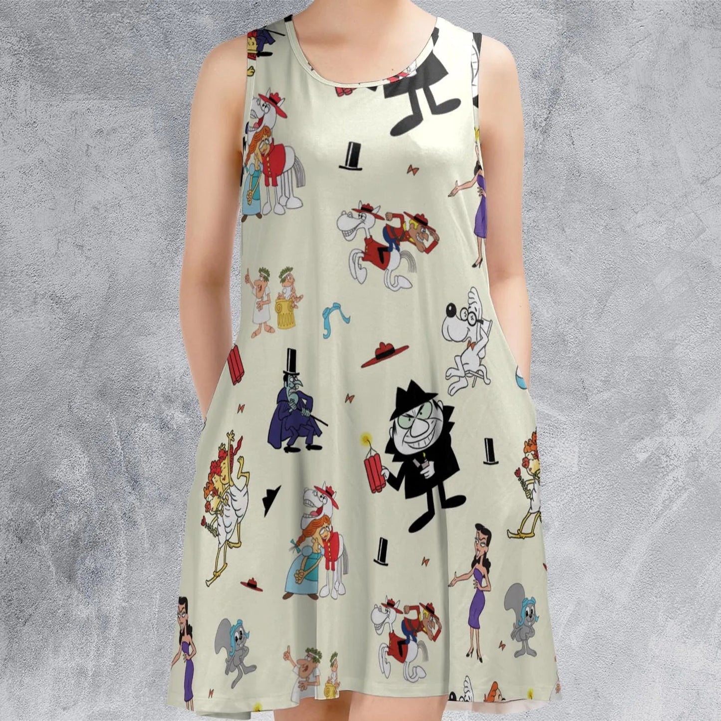 Casual Sleeveless Dress - AFVNRUGL