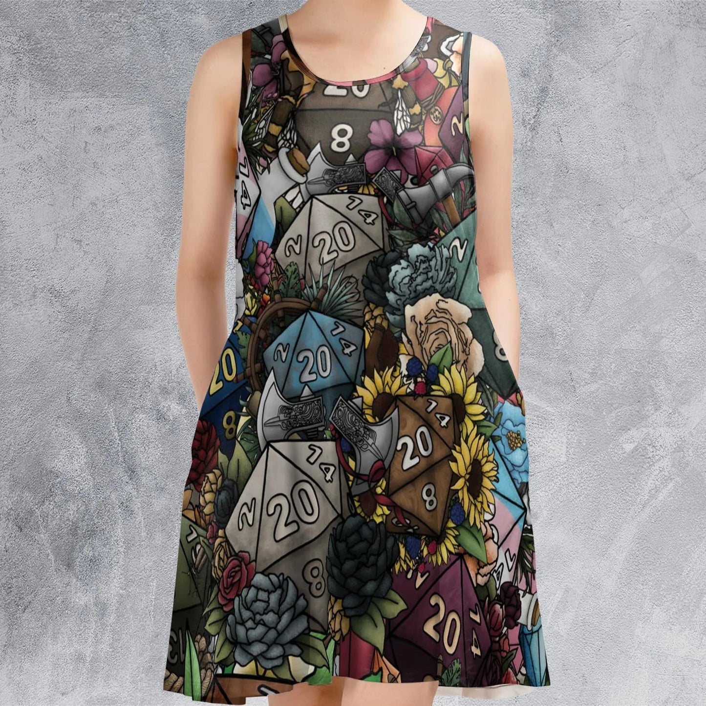 Casual Sleeveless Dress - UYHM7XCM