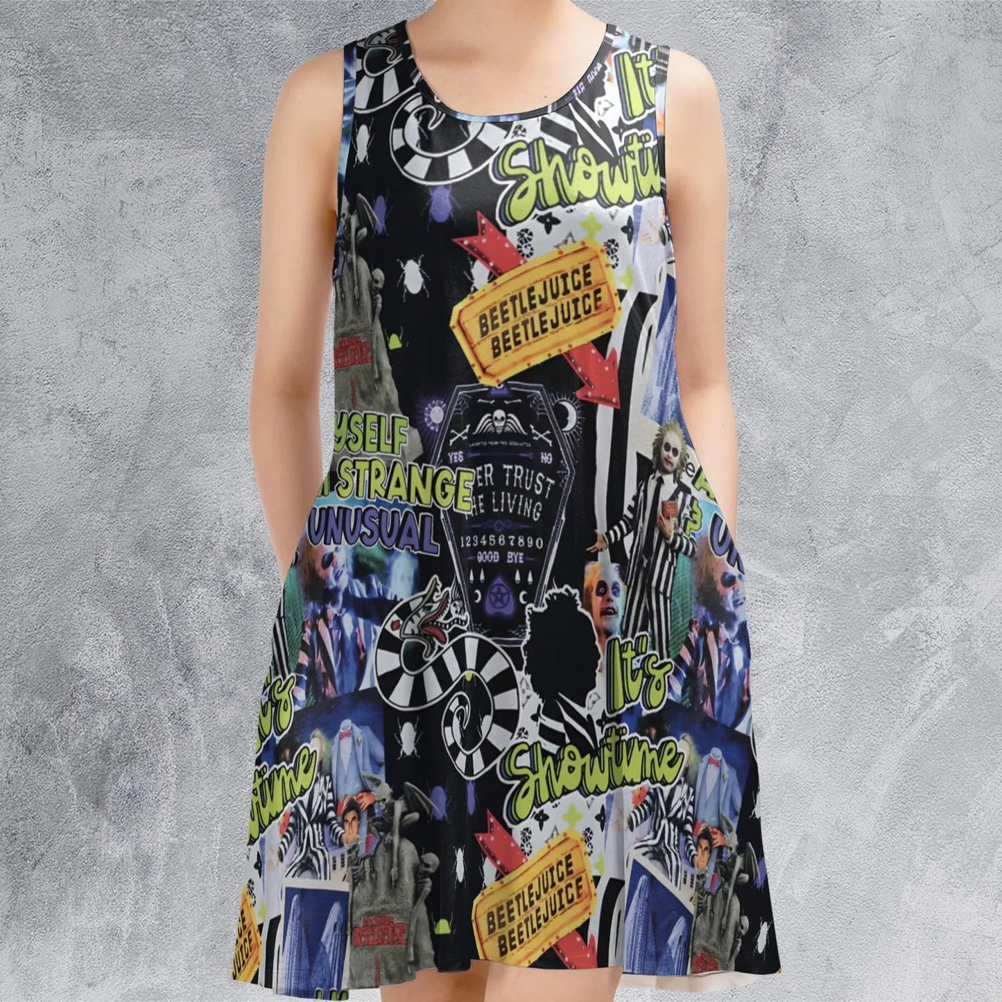 Casual Sleeveless Dress - ZJYKFWH2