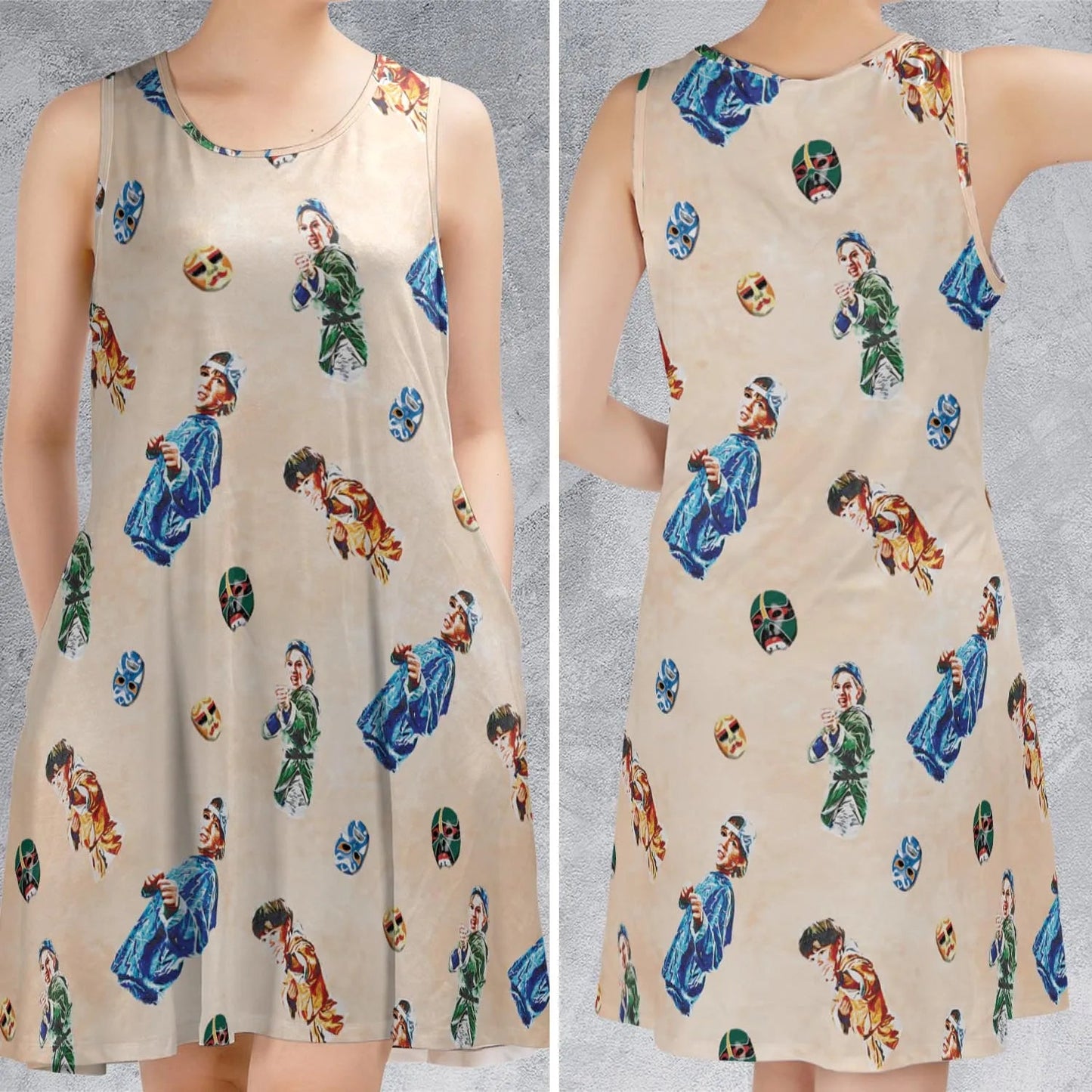Casual Sleeveless Dress - 7C35XTND