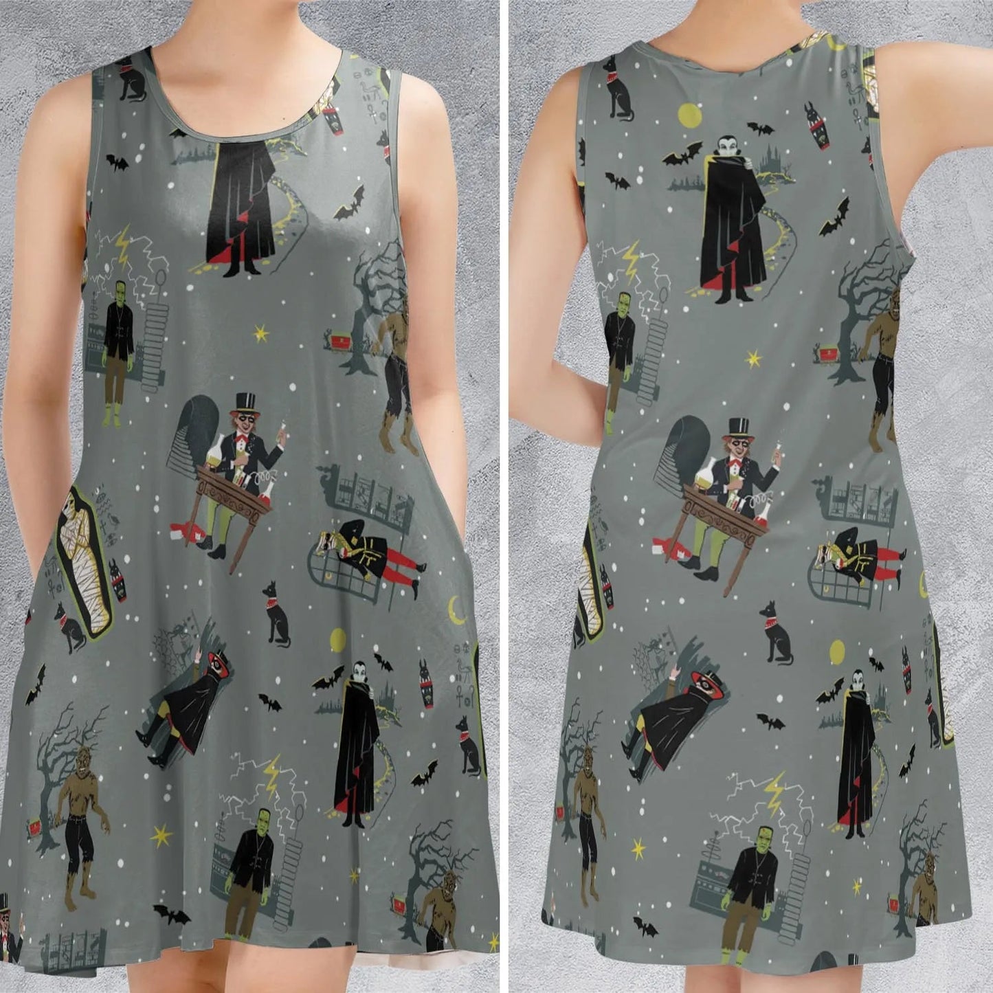 Casual Sleeveless Dress - 7P7CNC88