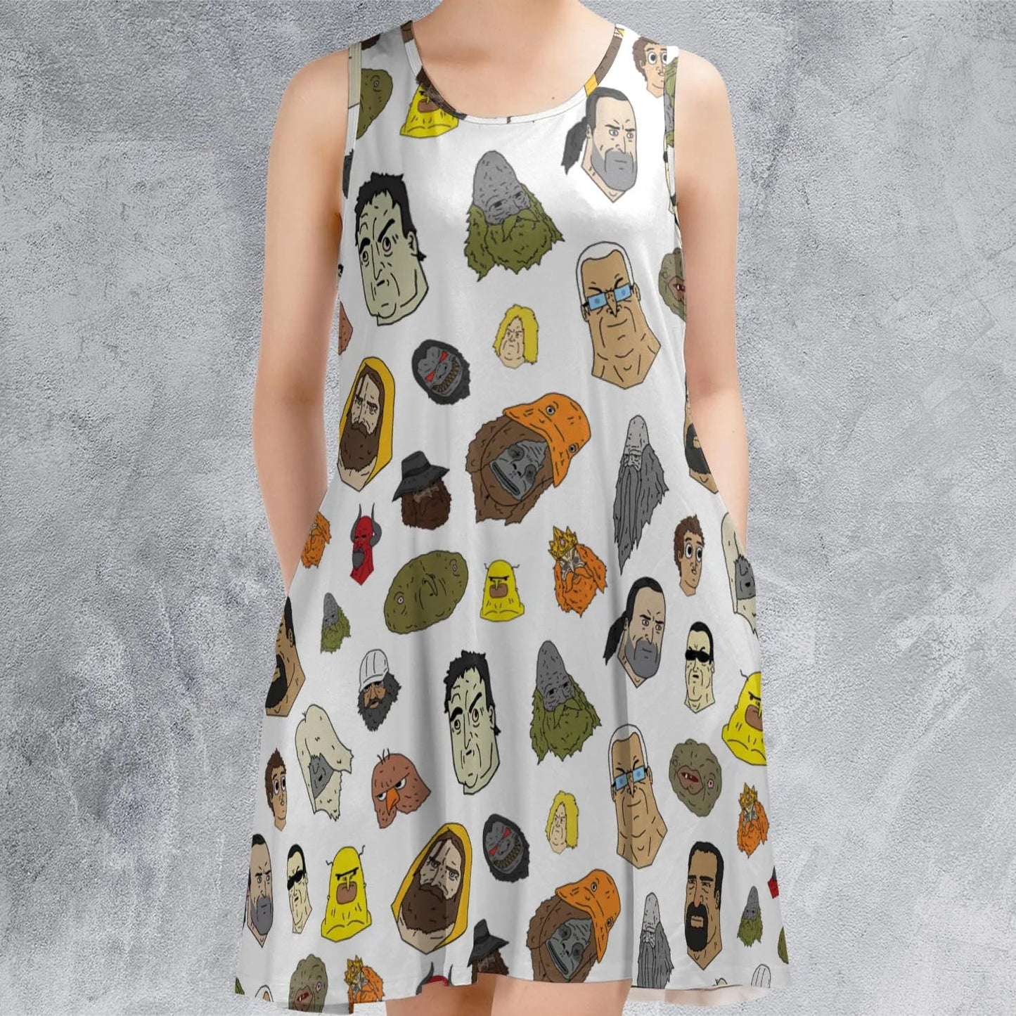 Casual Sleeveless Dress - 3KQQB9HM