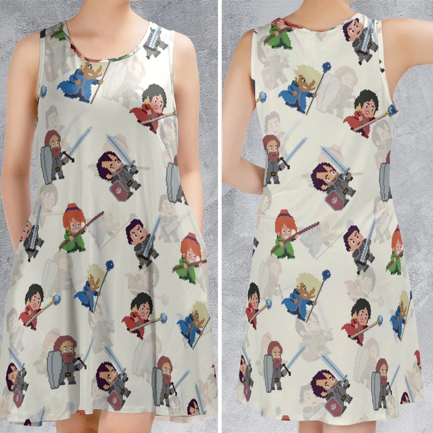 Casual Sleeveless Dress - PCAKDHQR