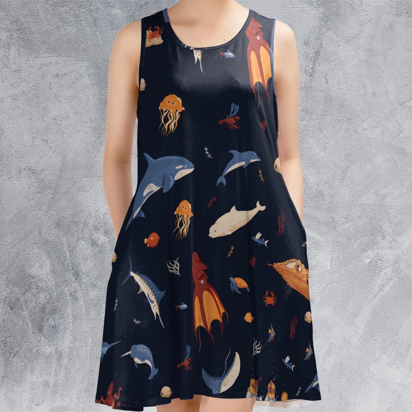 Casual Sleeveless Dress - NAL32KT5