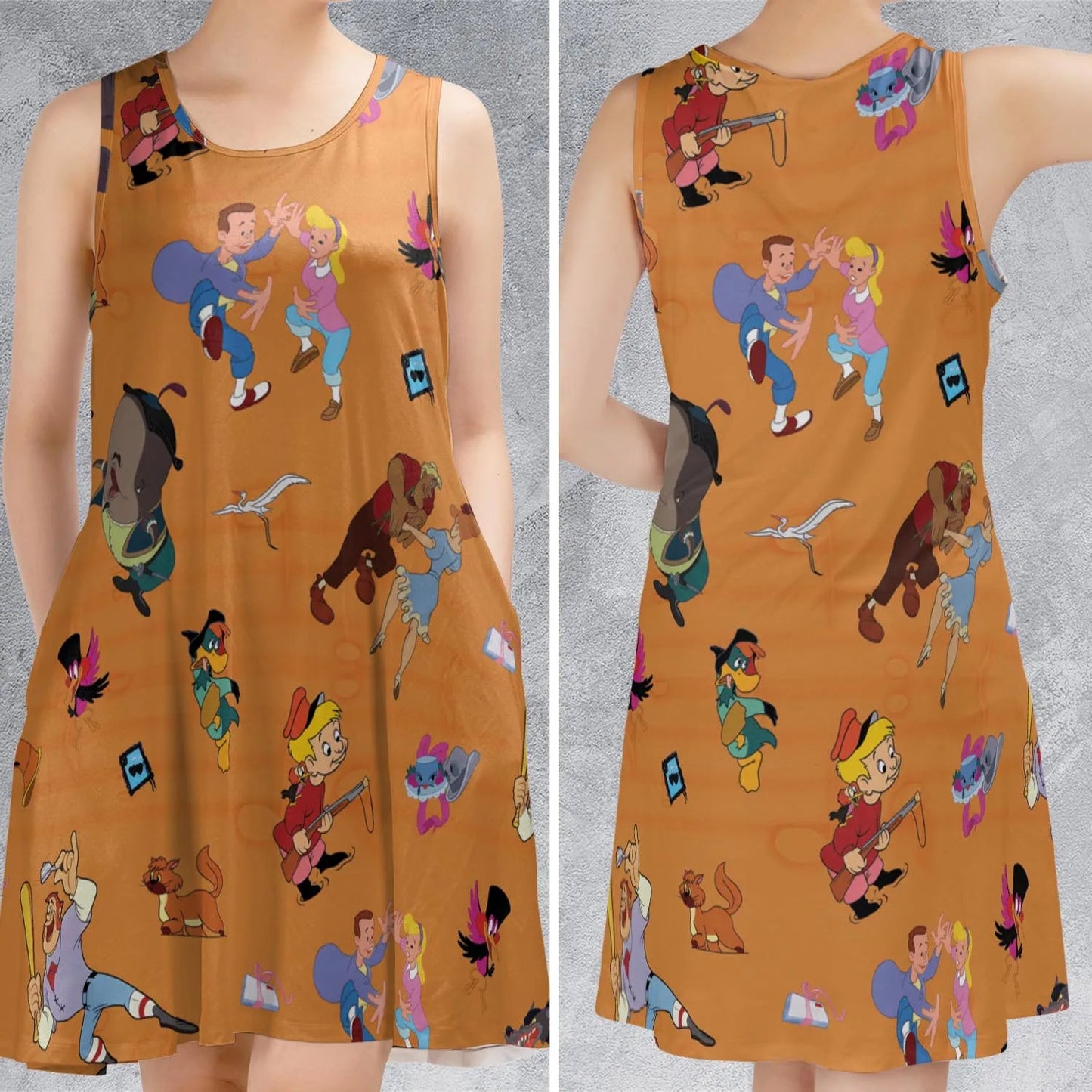 Casual Sleeveless Dress - XEJSVUWR