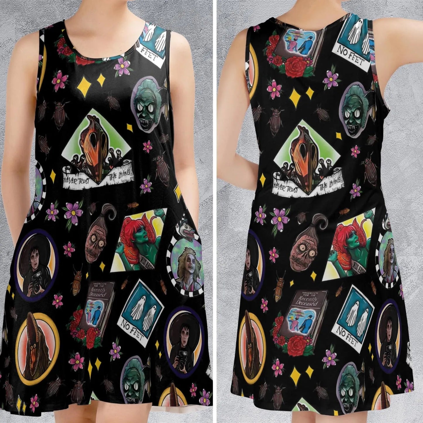Casual Sleeveless Dress - RYBXNF91