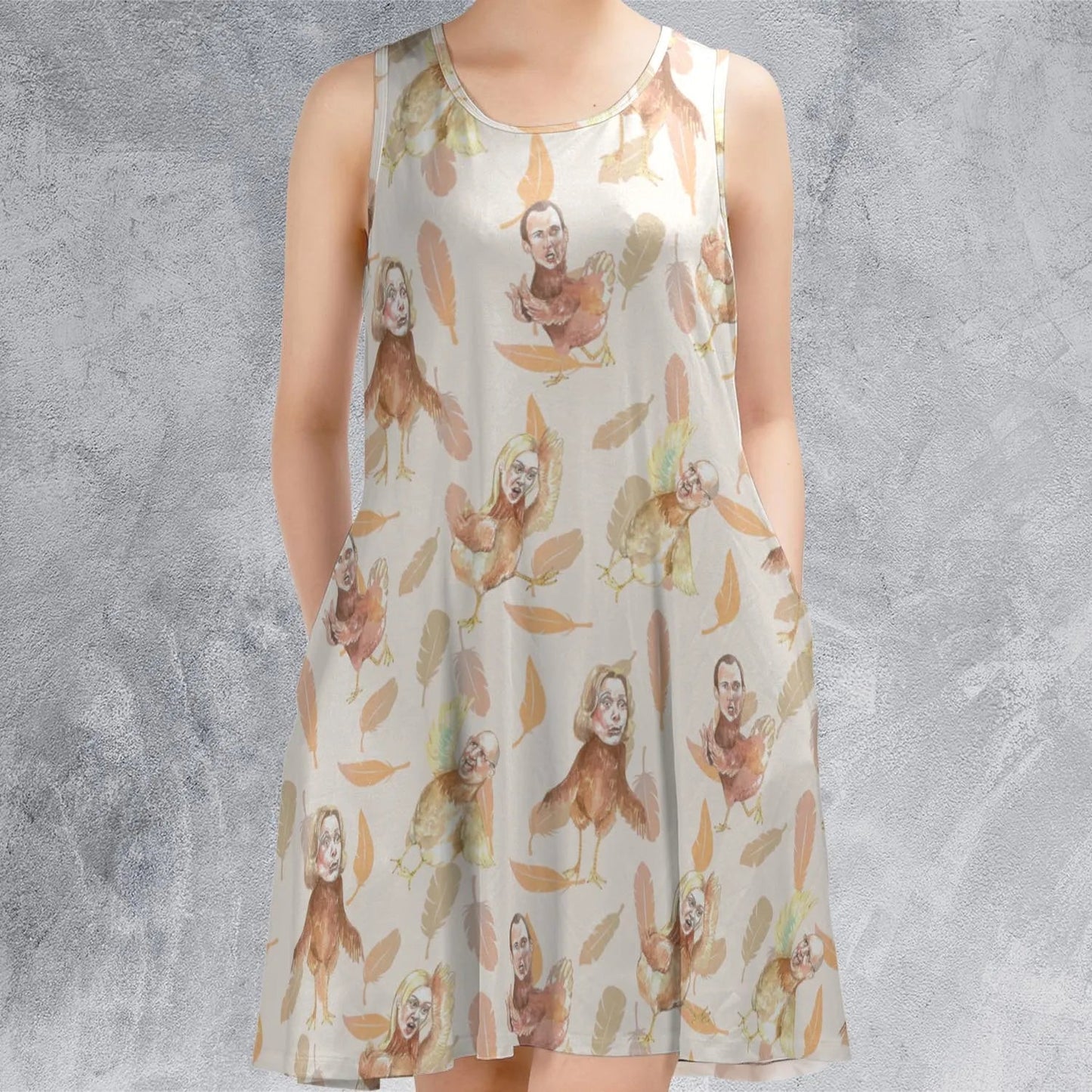 Casual Sleeveless Dress - TQK2M1P5