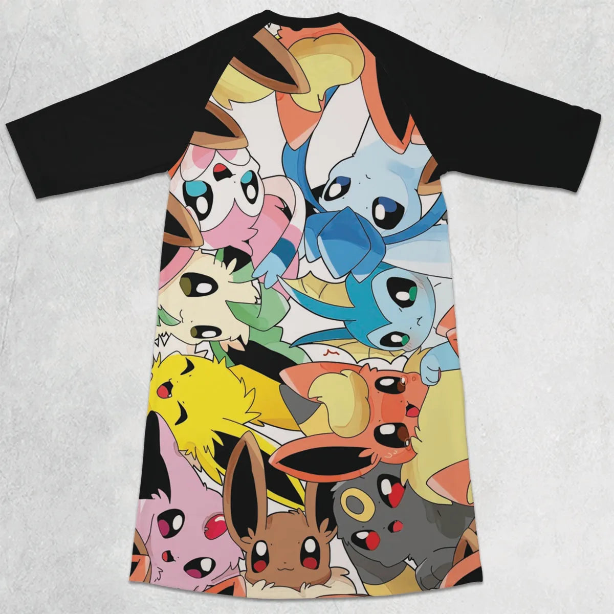 3/4 Sleeve Raglan Dress - 7194TZZA