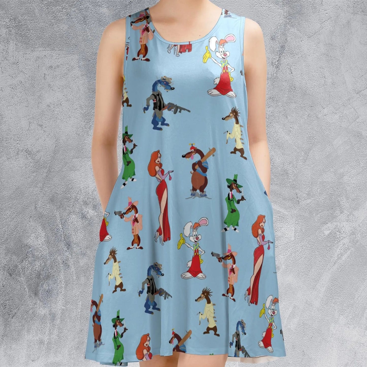 Casual Sleeveless Dress - G9K6PNQ6