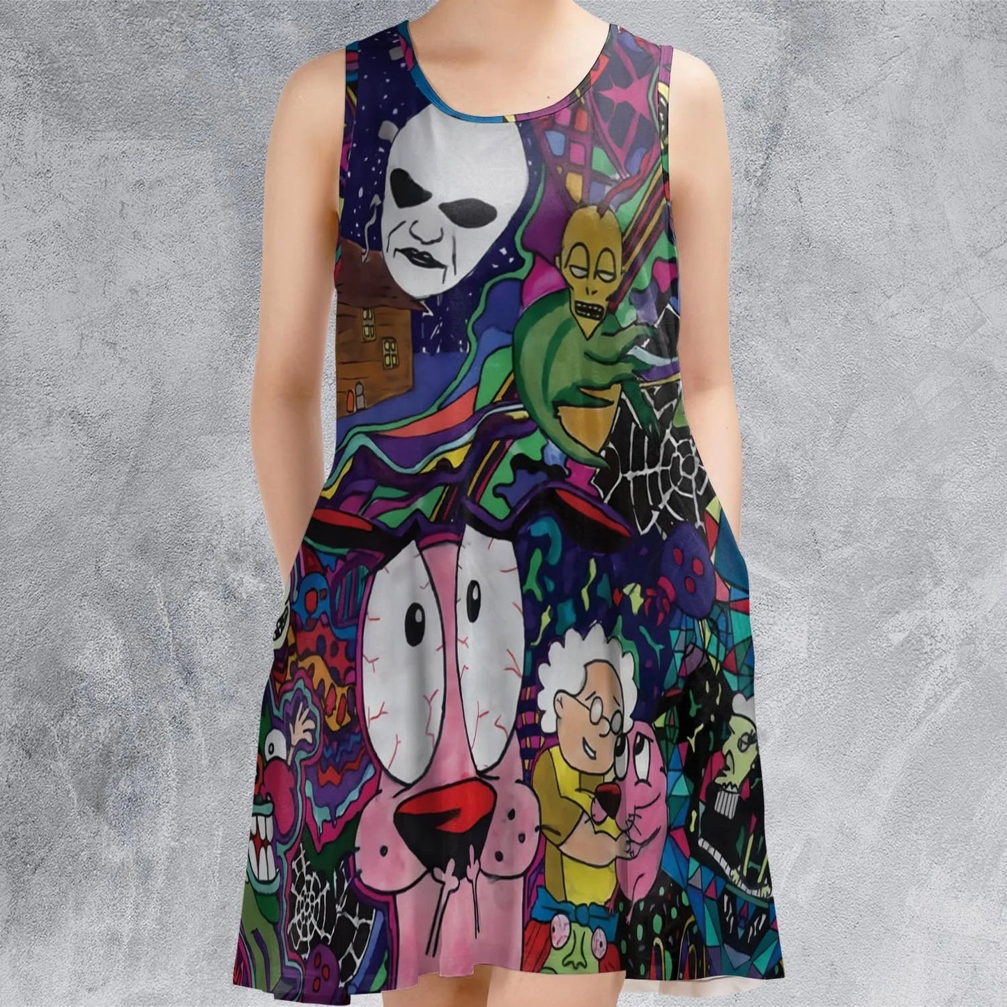 Casual Sleeveless Dress - 5Z3UZFHR