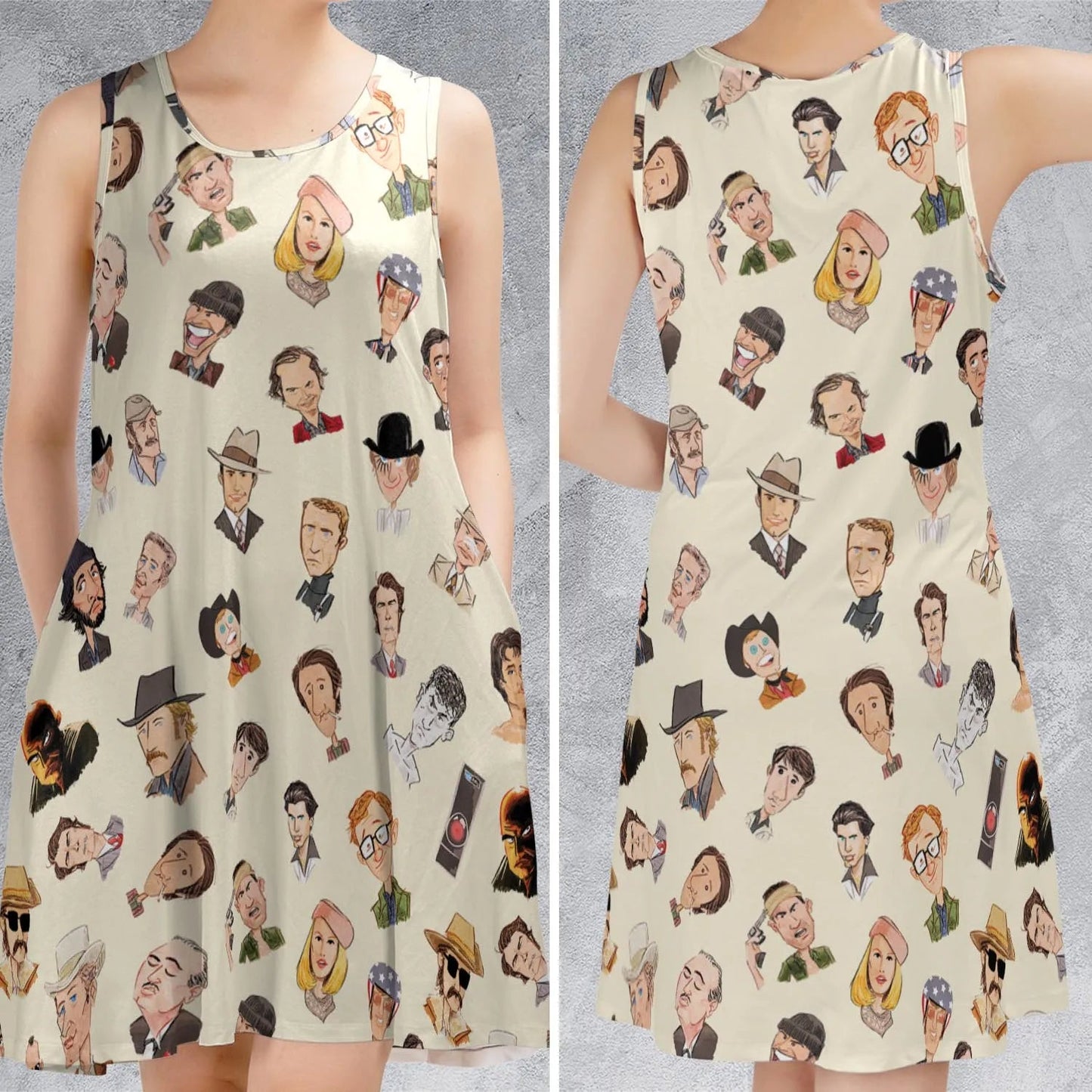 Casual Sleeveless Dress - CN4G8XY7