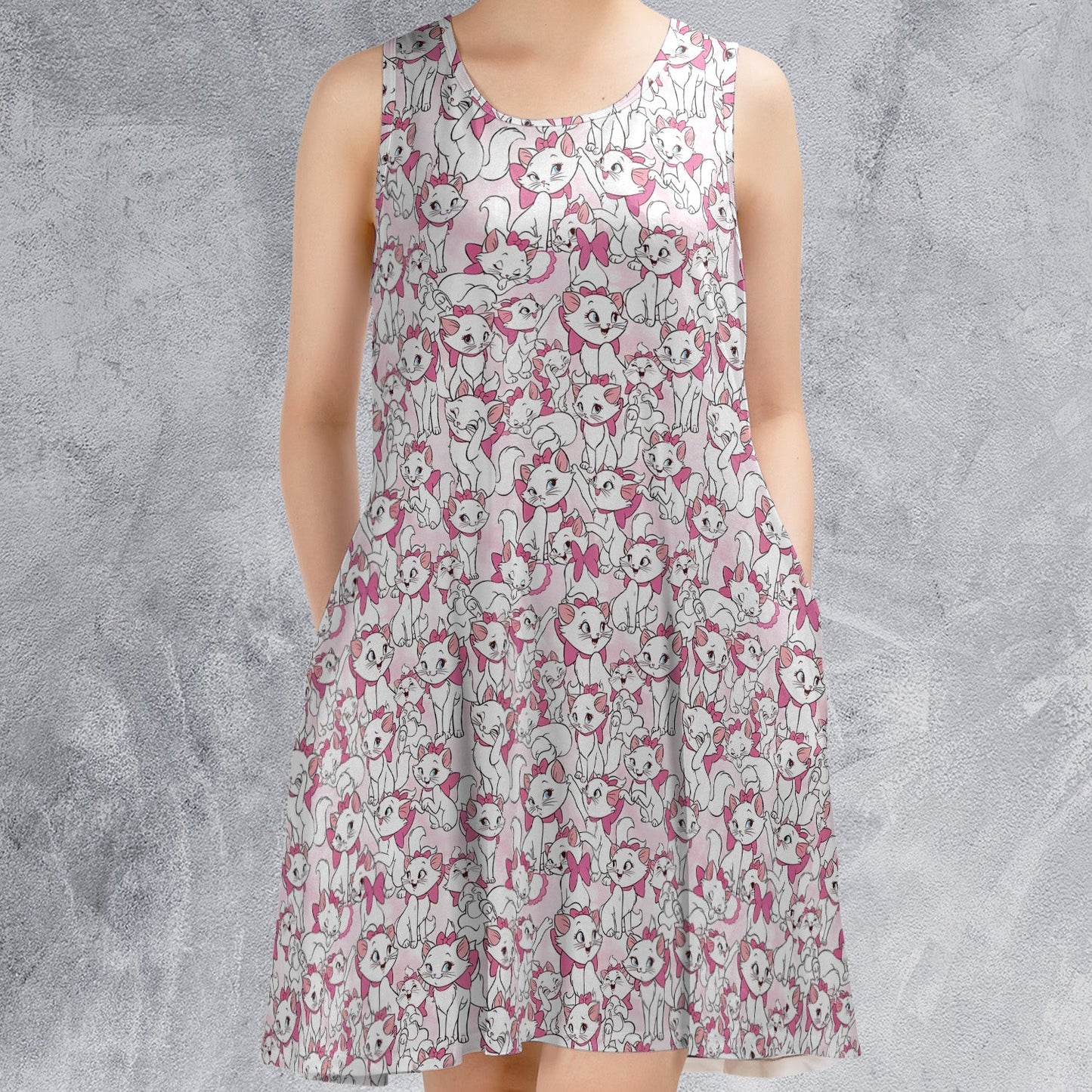 Casual Sleeveless Dress - S6J6A74D