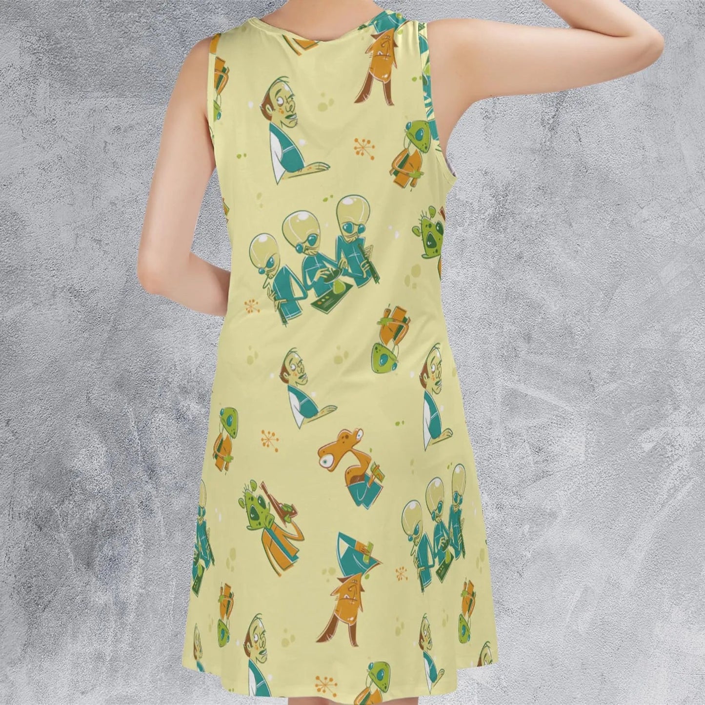 Casual Sleeveless Dress - SKFDQX3B