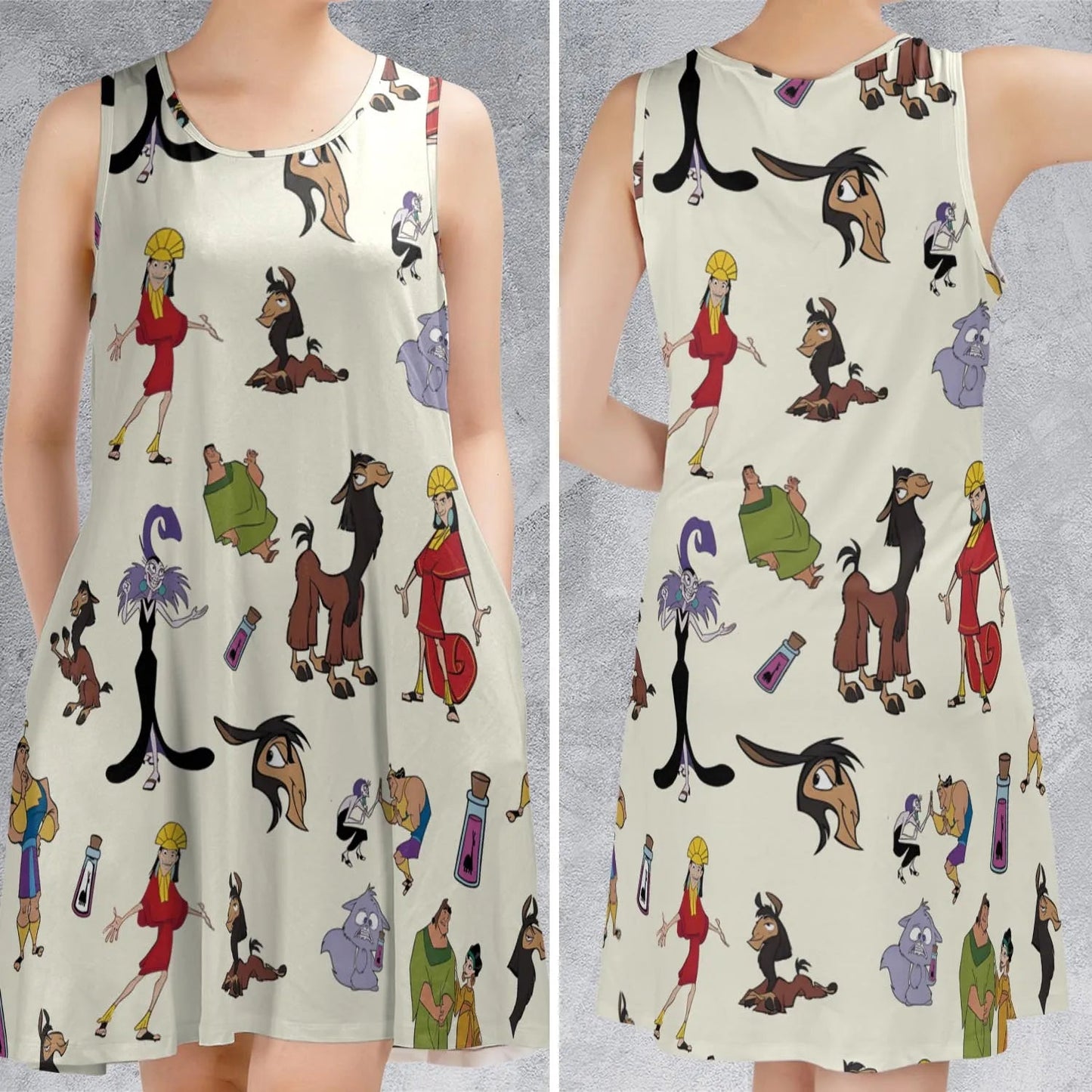 Casual Sleeveless Dress - 1X4GPAU8