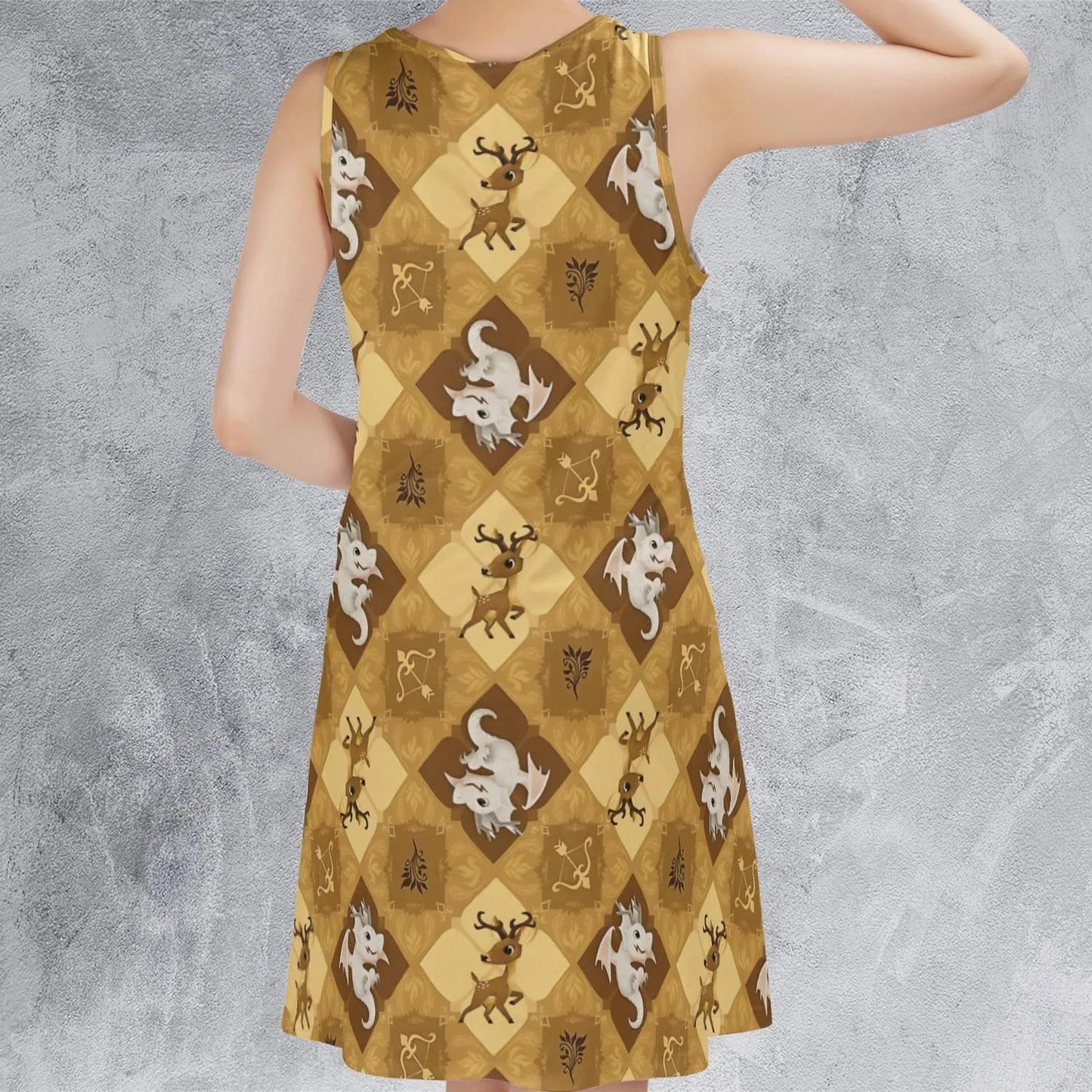 Casual Sleeveless Dress - CD4F5K3S
