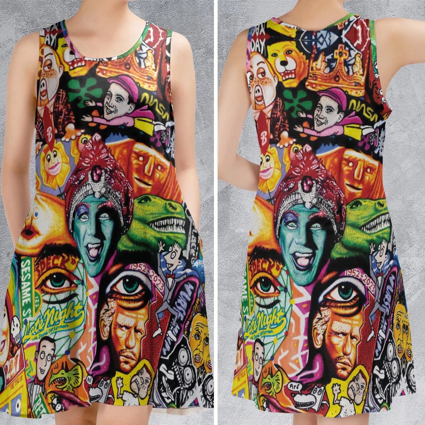 Casual Sleeveless Dress - YVY5CDFC